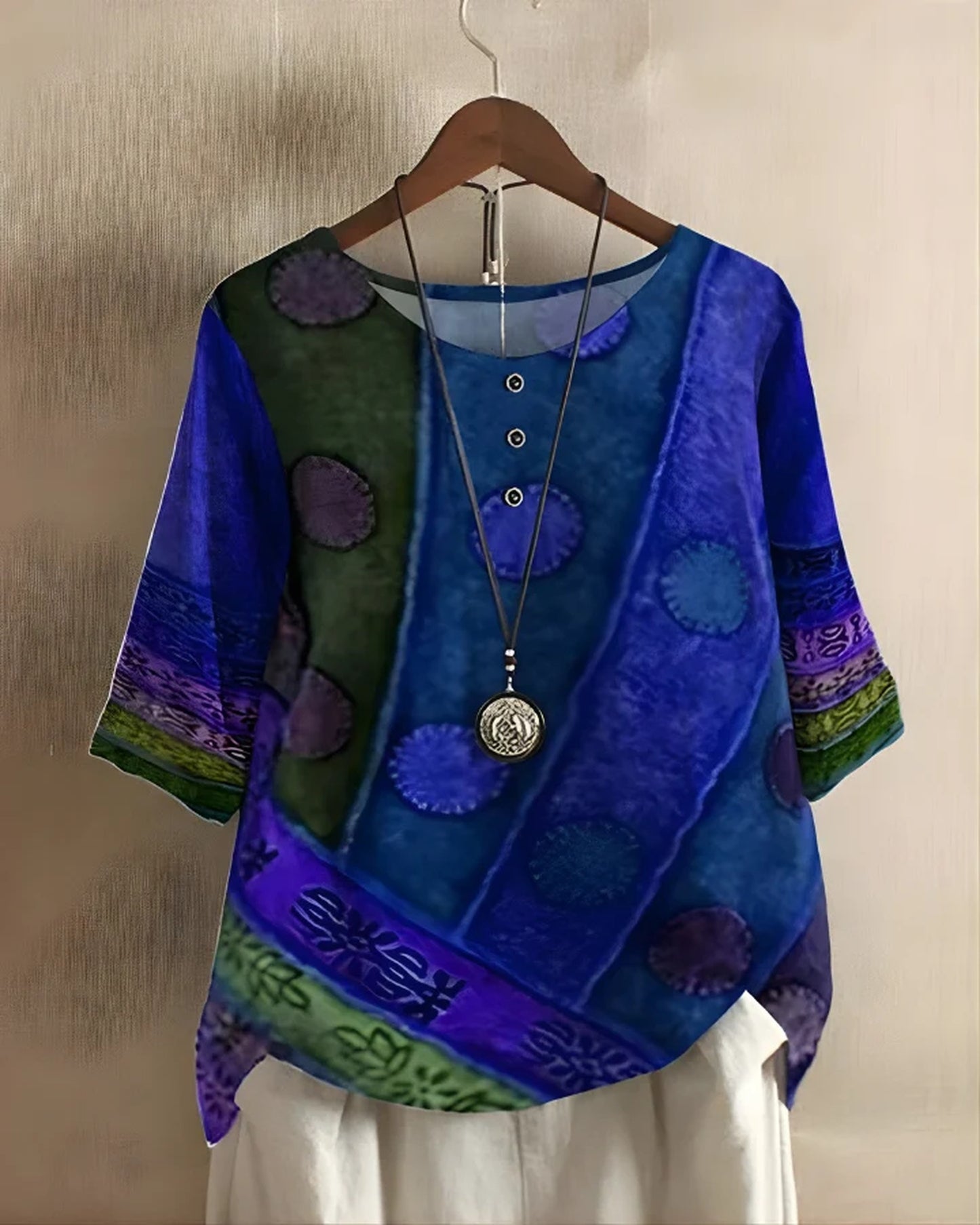 Cornelia Dames Top | Polkadot Print | Ballonmouwen