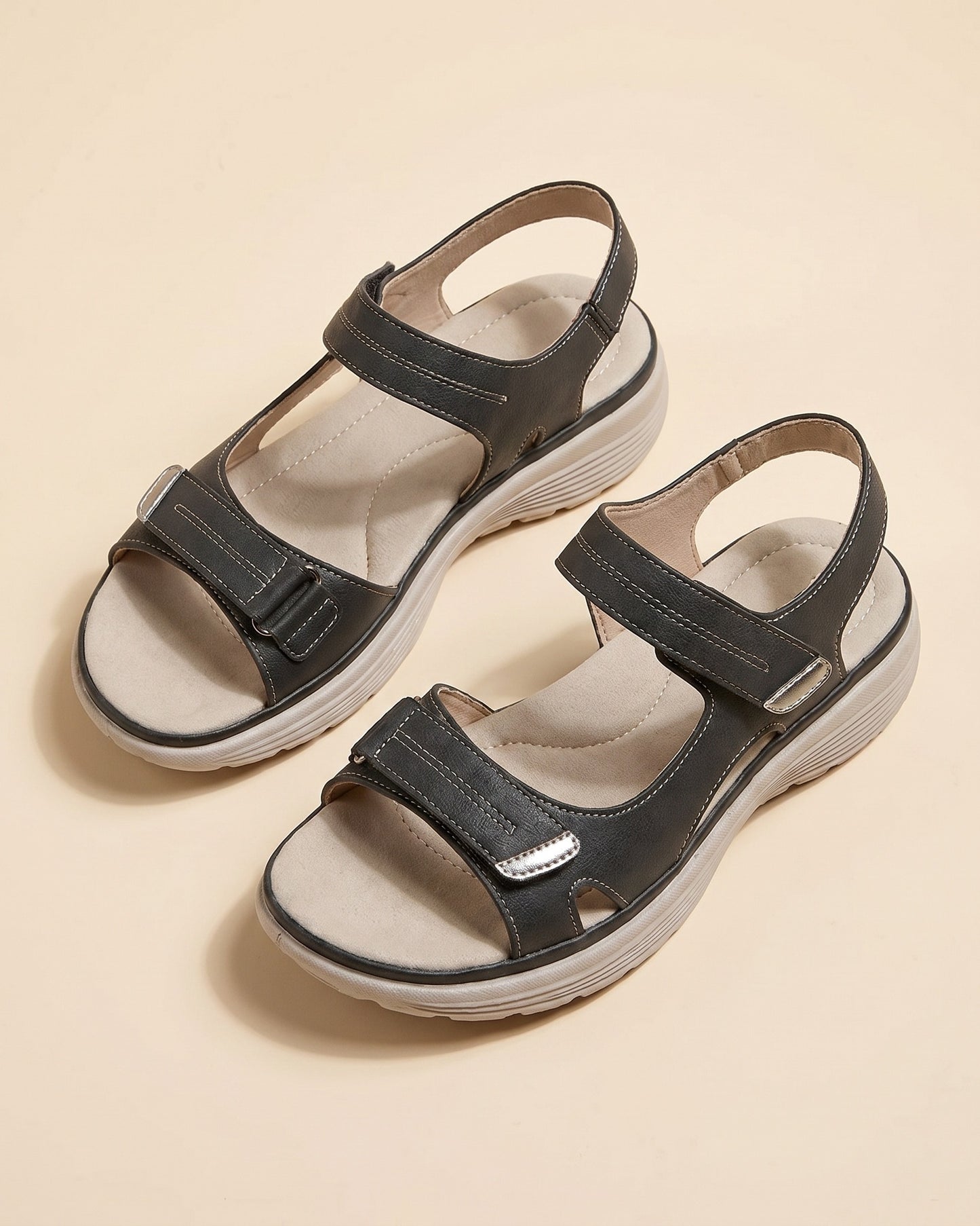 Virginie Dames Sandalen | Klittenband | Plateauzool