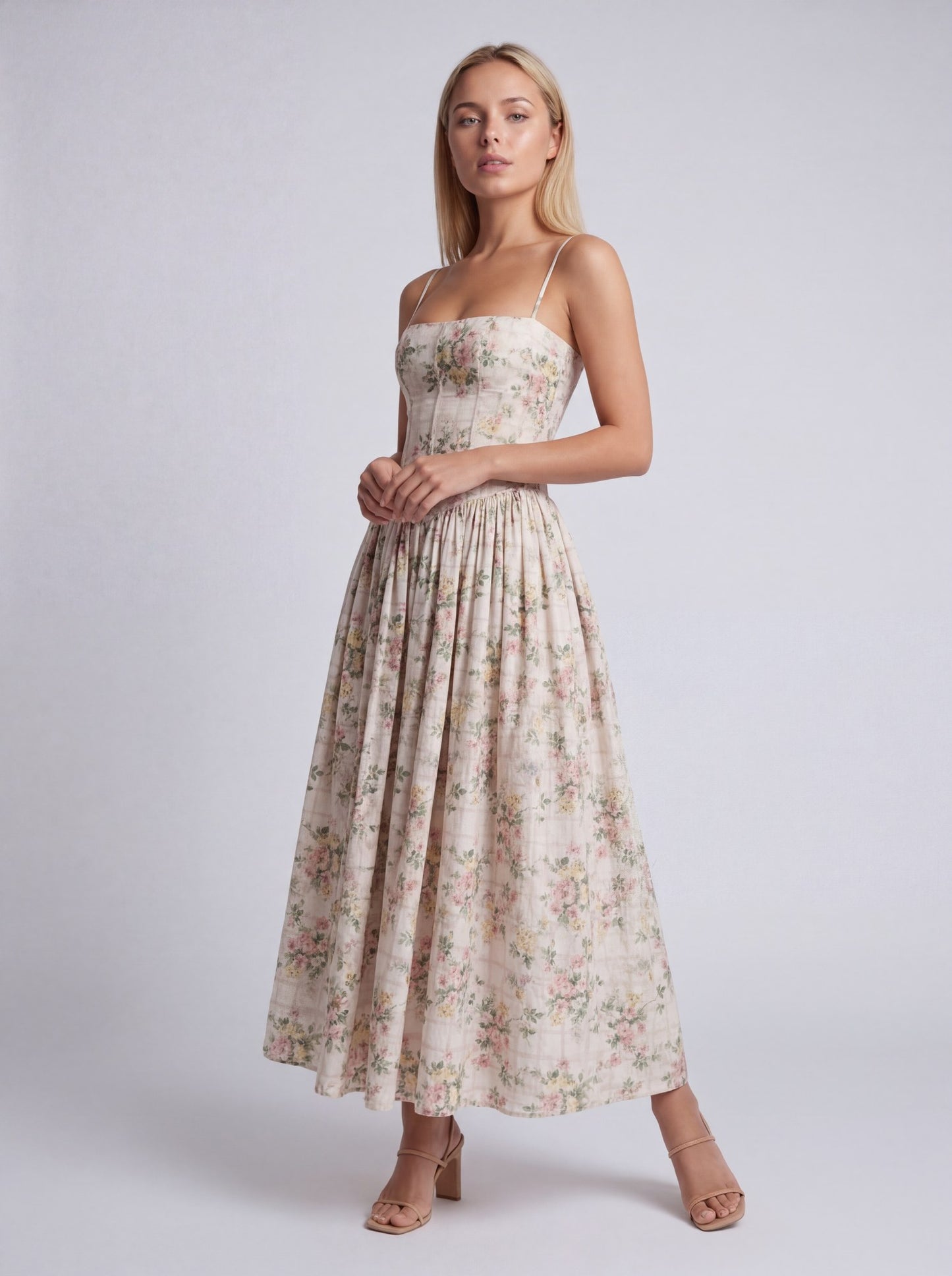 Gisèle Dames Maxi Jurk | Shaping Effect | Bloemenprint