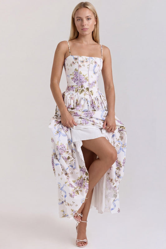 Gisèle Women's Maxi Dress | Shaping Effect | Floral Print