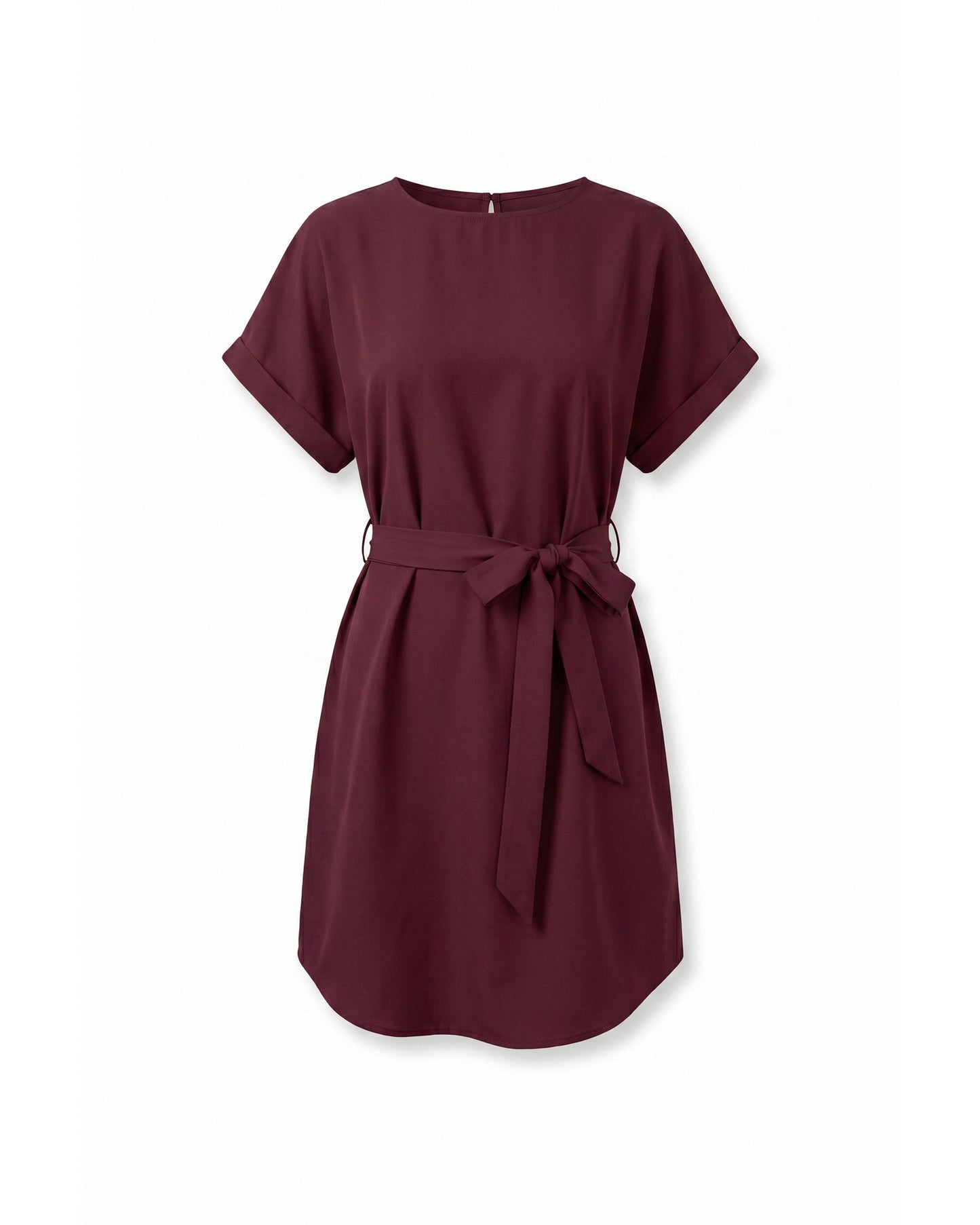 Louisiana Women's Mini Dress | Belt with Bow | Short Kimono Sleeves