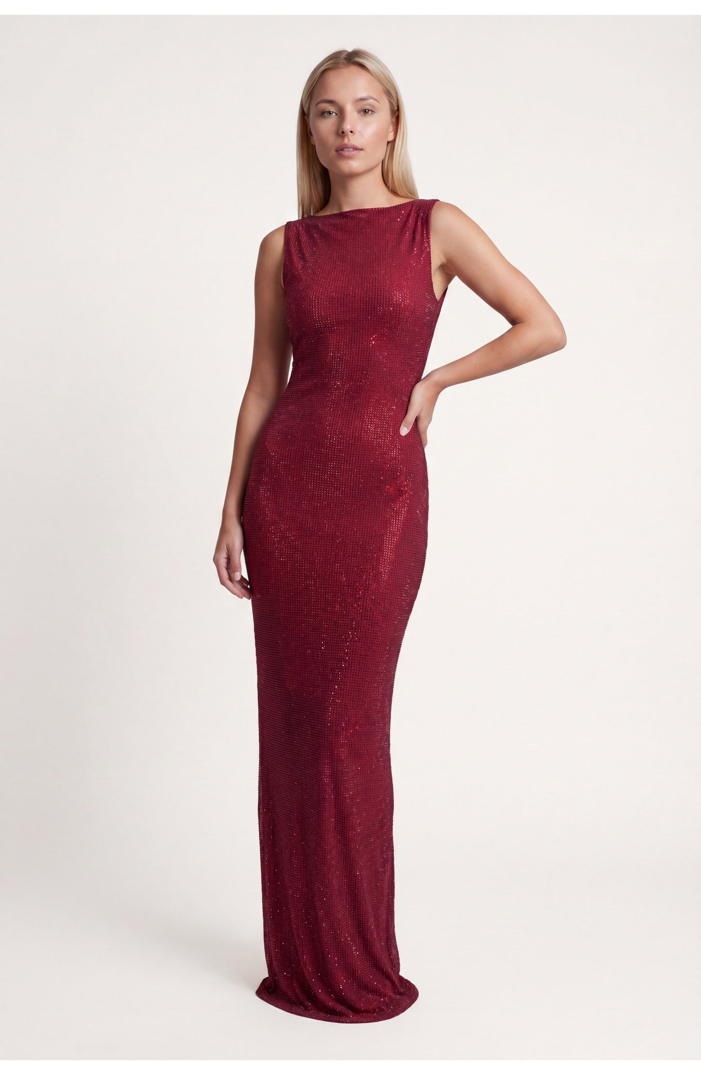 Amélie Women's Maxi Dress | Glitter | Boat Neck