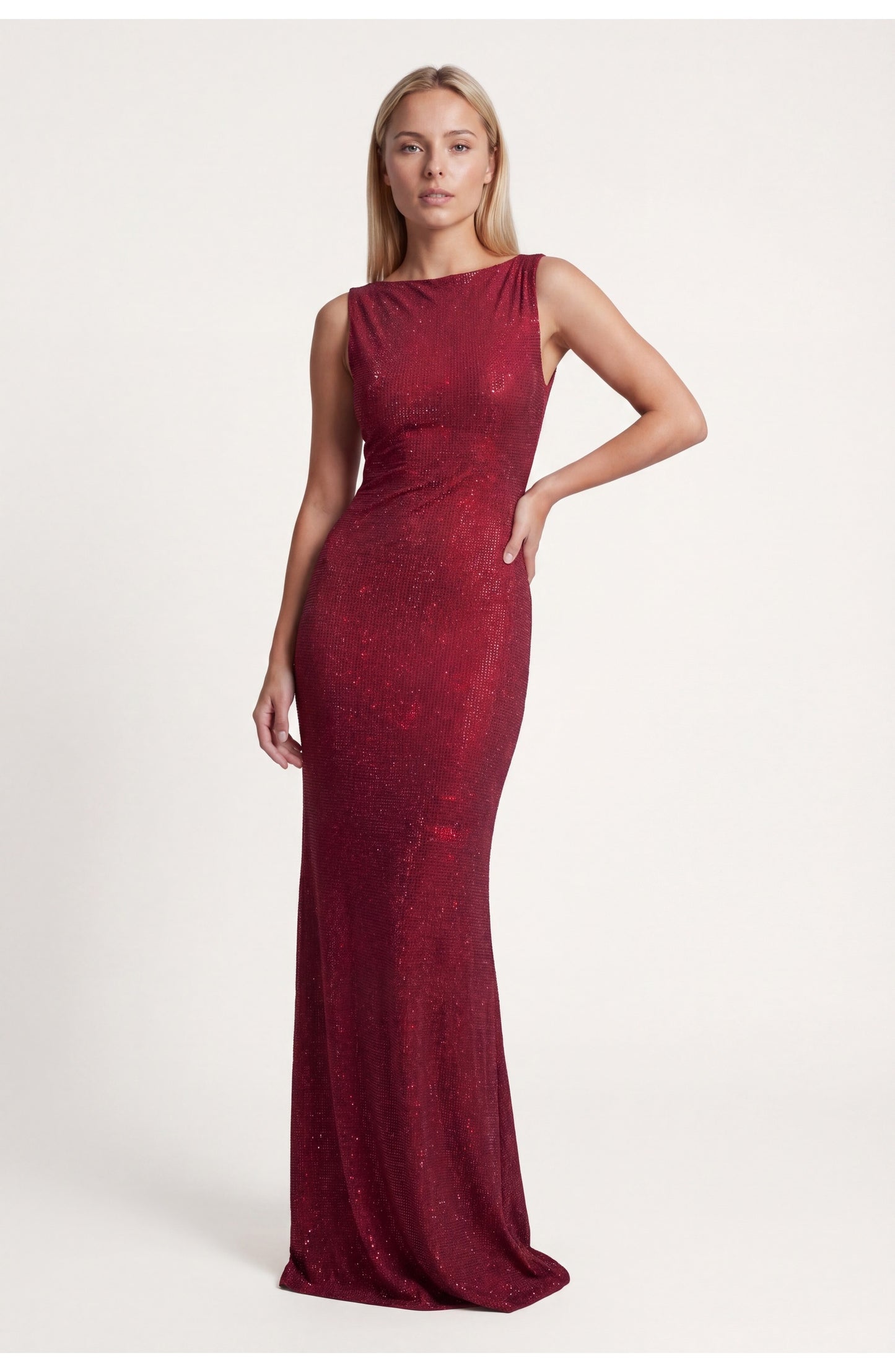 Amélie Women's Maxi Dress | Glitter | Boat Neck