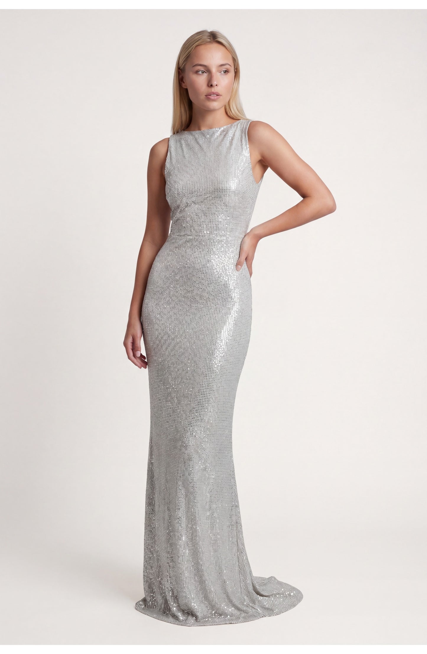 Amélie Women's Maxi Dress | Glitter | Boat Neck