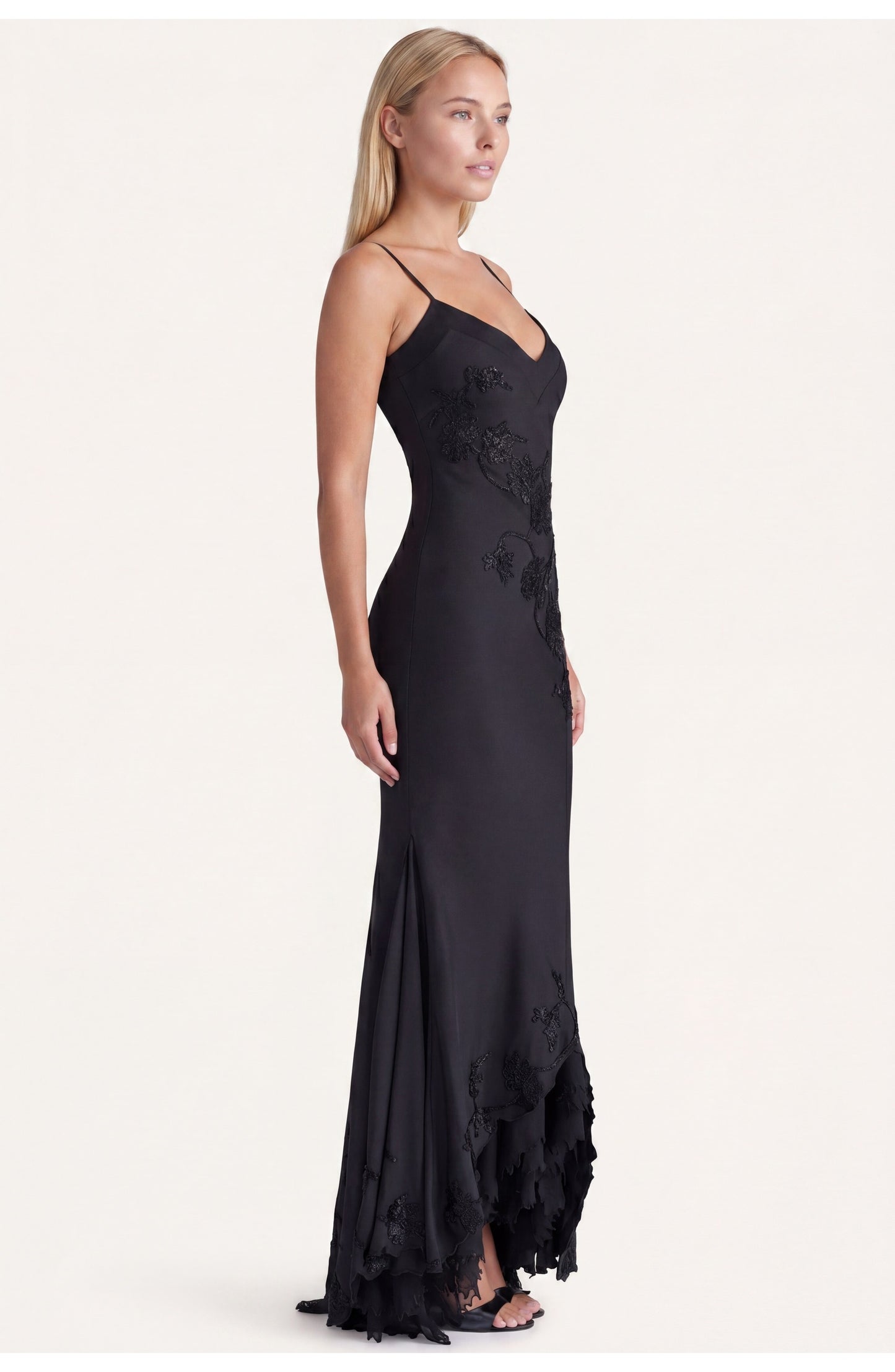 Clémentine Women's Maxi Dress | V-Neck | Embroidery