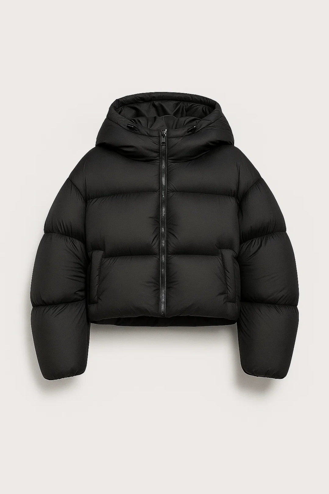 Wilma Pufferjas | Korte Gewatteerde Jas met Capuchon 0