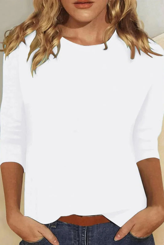 Blandeline Dames Top | Halflange Mouwen | Aansluitende Pasvorm