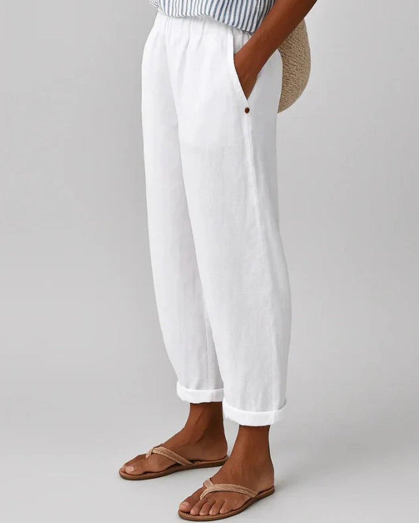 Ada Women's Trousers | Saved Hem | Turned-up Hem