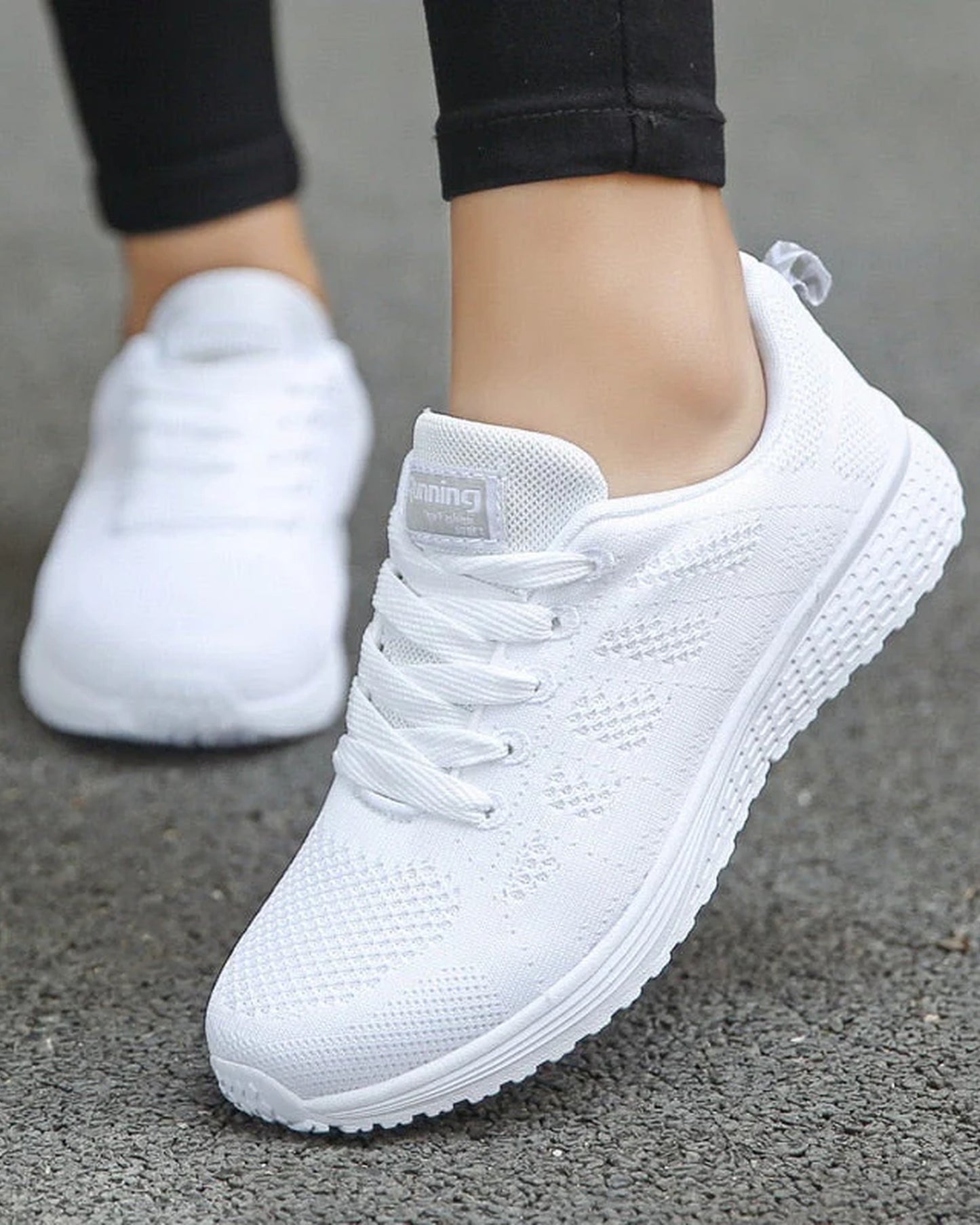 Aloïse-Andréa Dames Sneakers | Ademende Gaasweving | Lichte Zool