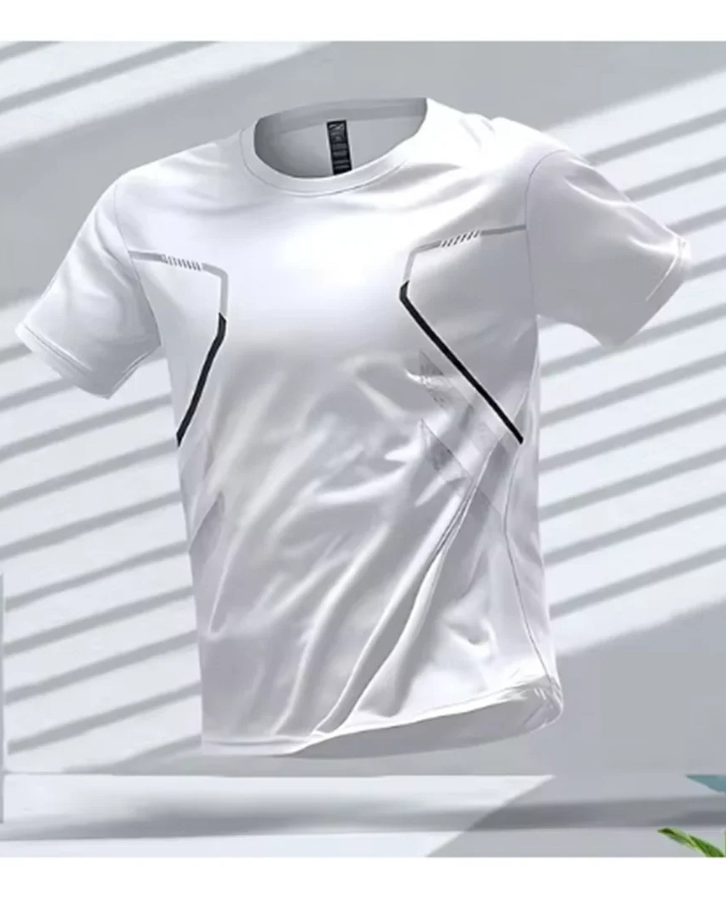 Domenico Heren T-Shirt | Korte Mouwen | Contrasterende Paspeling