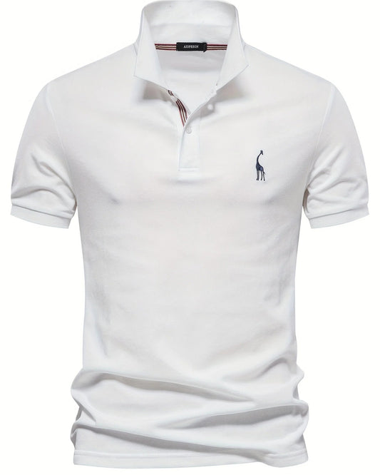Lazzaro Heren Polo Shirt | Kraag met Contrastbies | Korte Mouwen