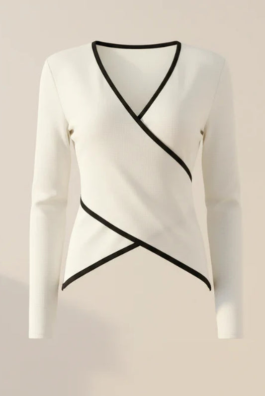 Isoline Dames Trui | Wikkeldesign | Contrast Biezen