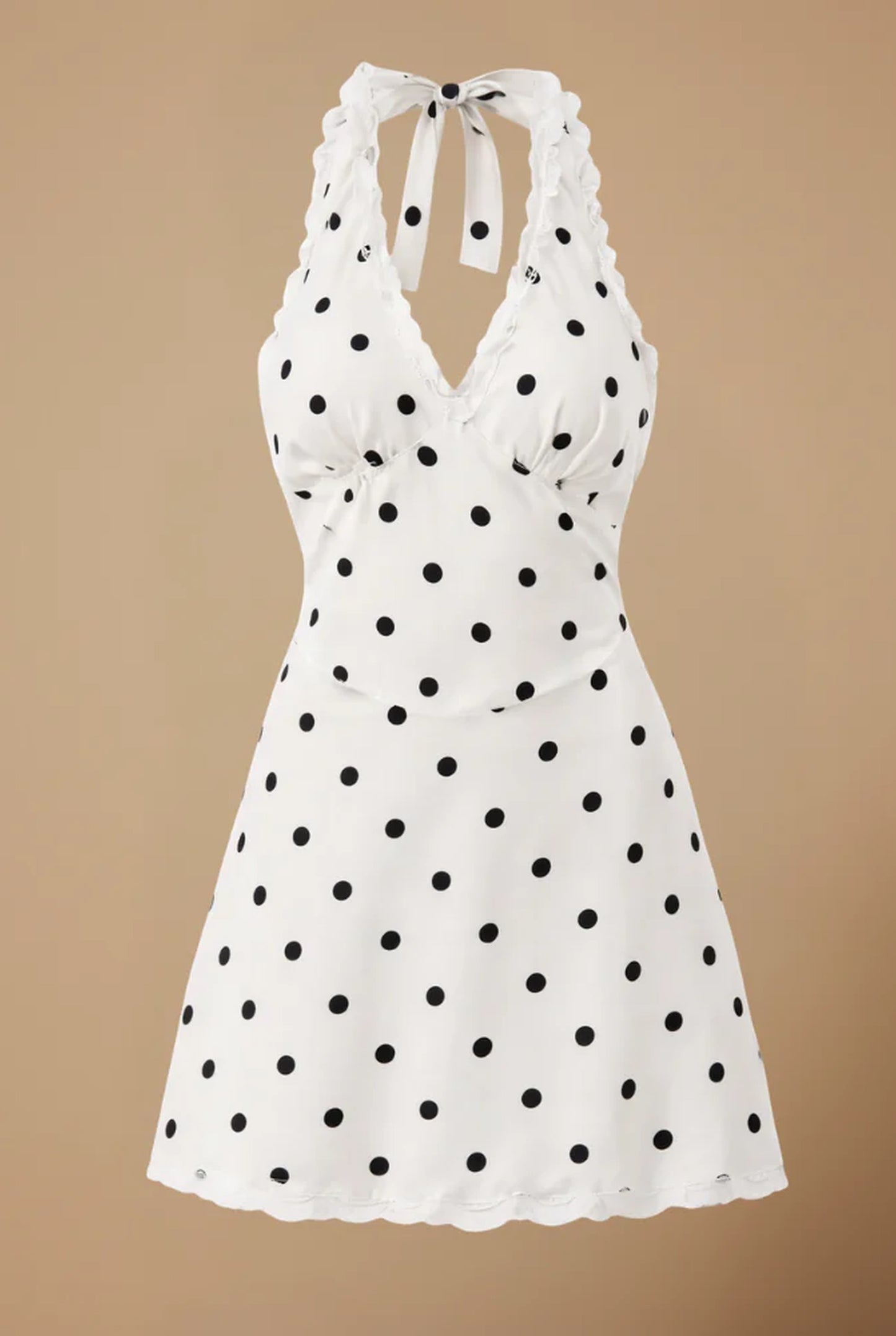 Humbelline Dames Mini Jurk | Polkadot | Open Rug