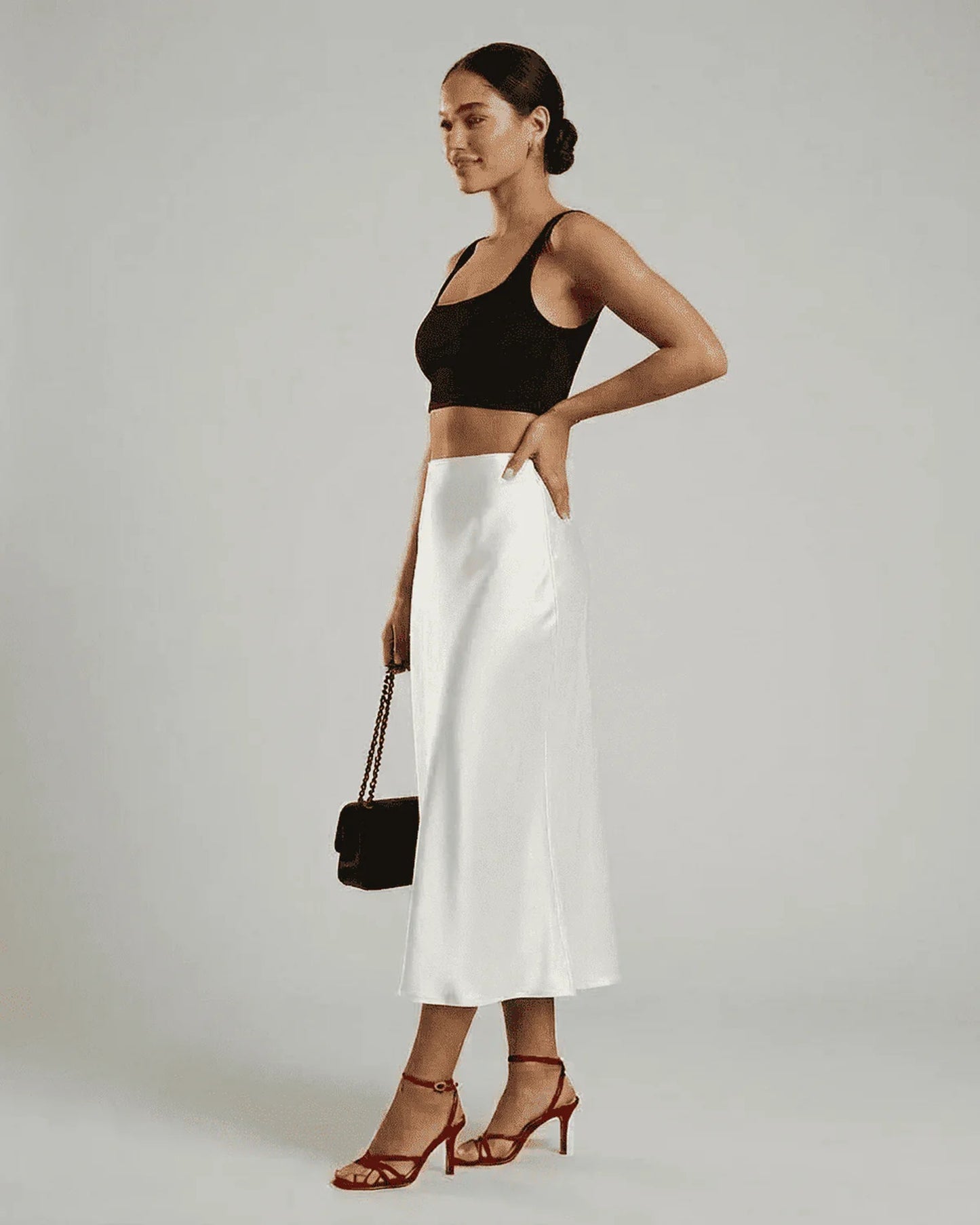 Soizic Dames Midi Rok | Midi Lengte | Uitlopende Zoom