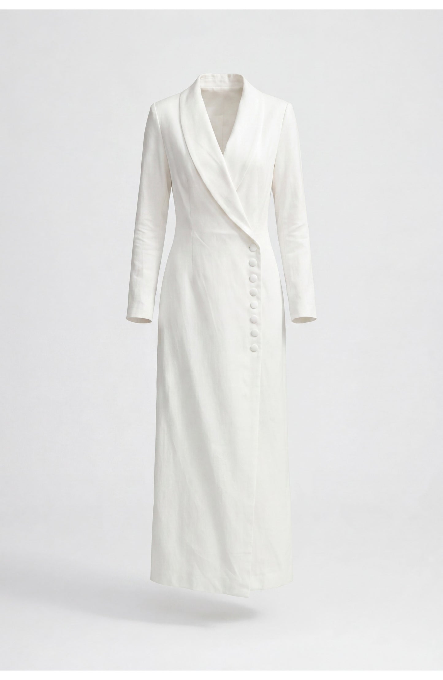 Women's Maxi Wrap Dress | V-Neck | Long Sleeves