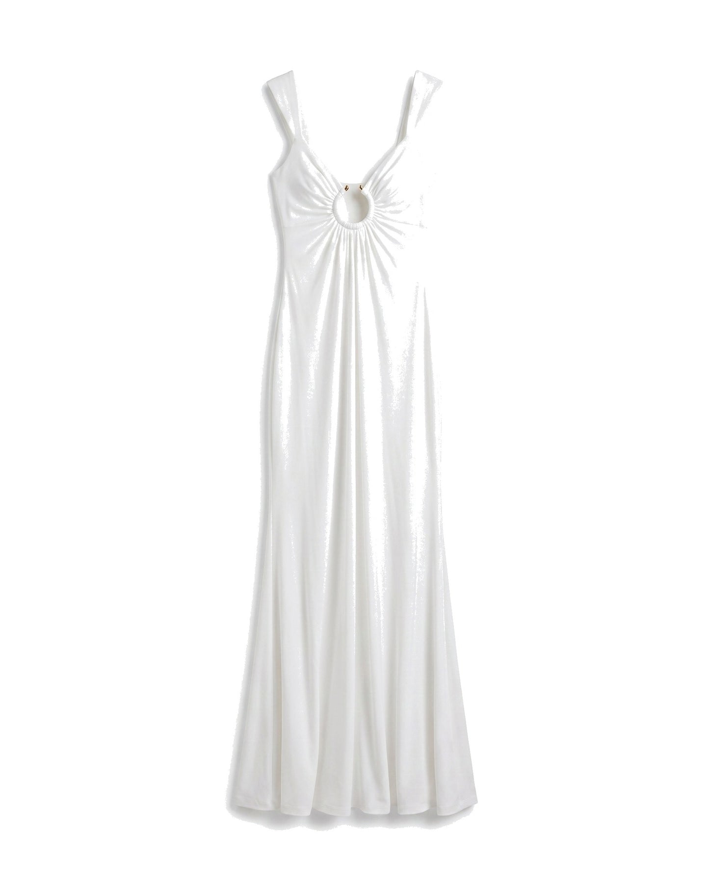 Marjorie Women's Maxi Dress | Round Ring Detail | Draped Bustier