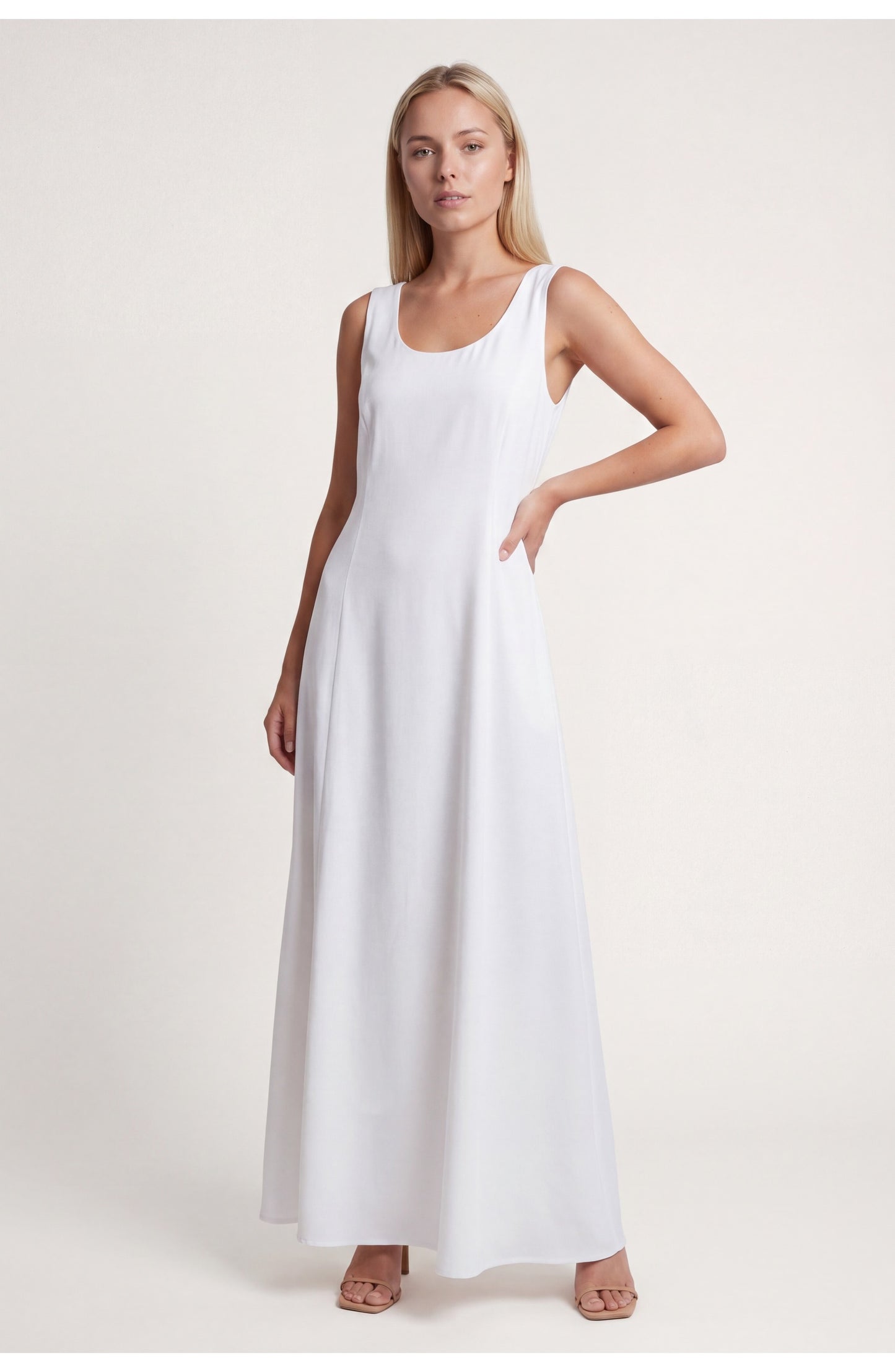 Nadia Women's Midi Dress | Sleeveless | Loose Fit