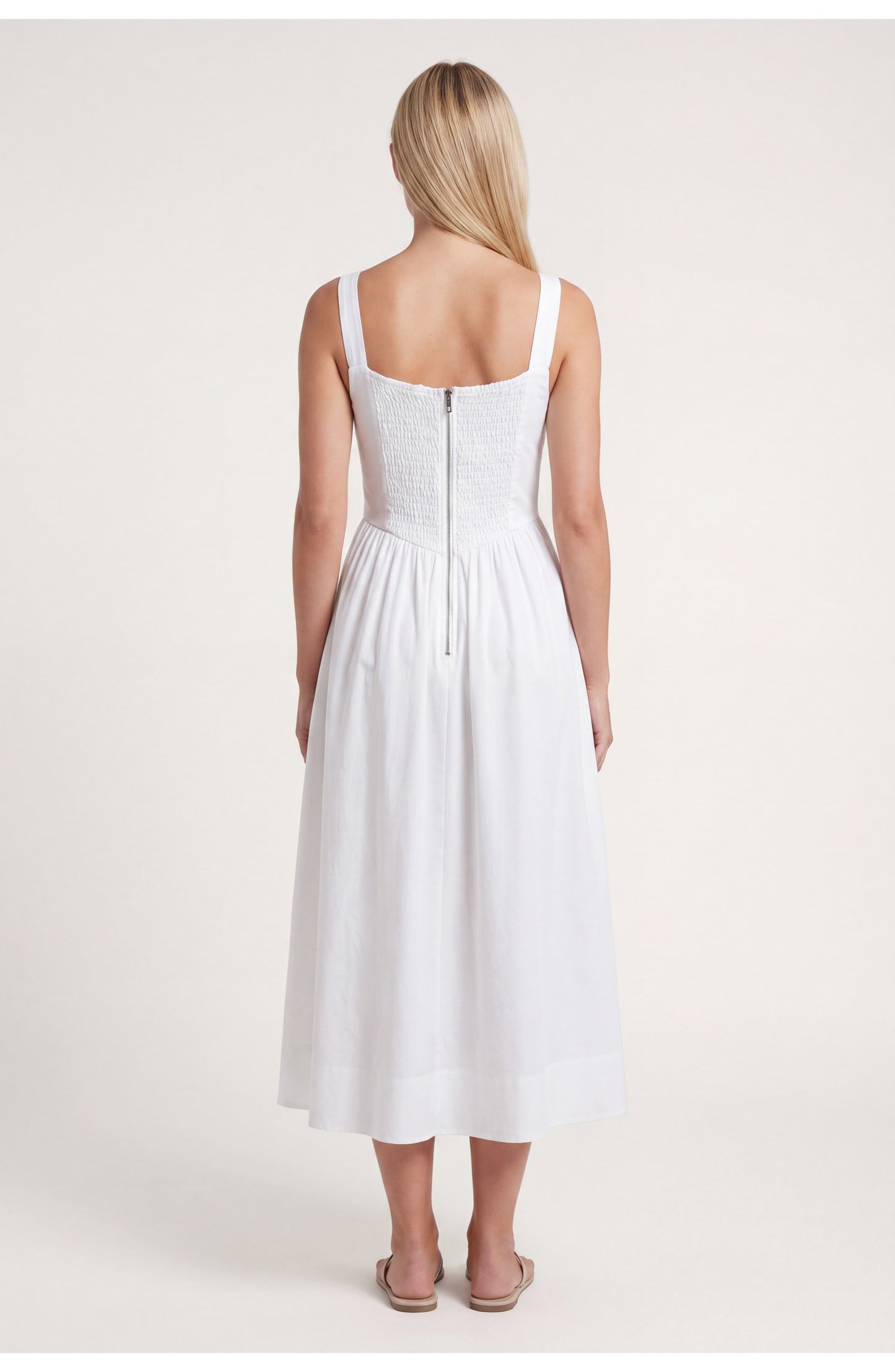 Dames Midi Jurk | Corset Lijfje | Geplooide Rok