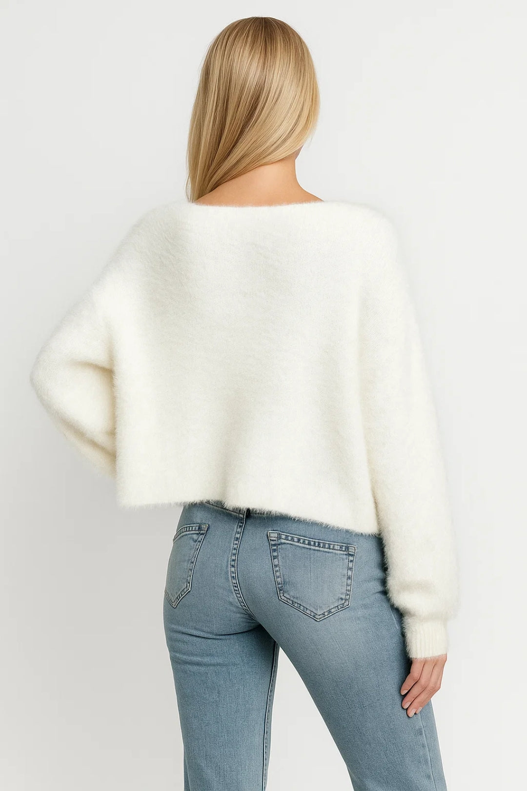 Zinnia Vest Heren | Open Model met Pareldetail en Zachte Textuur 1