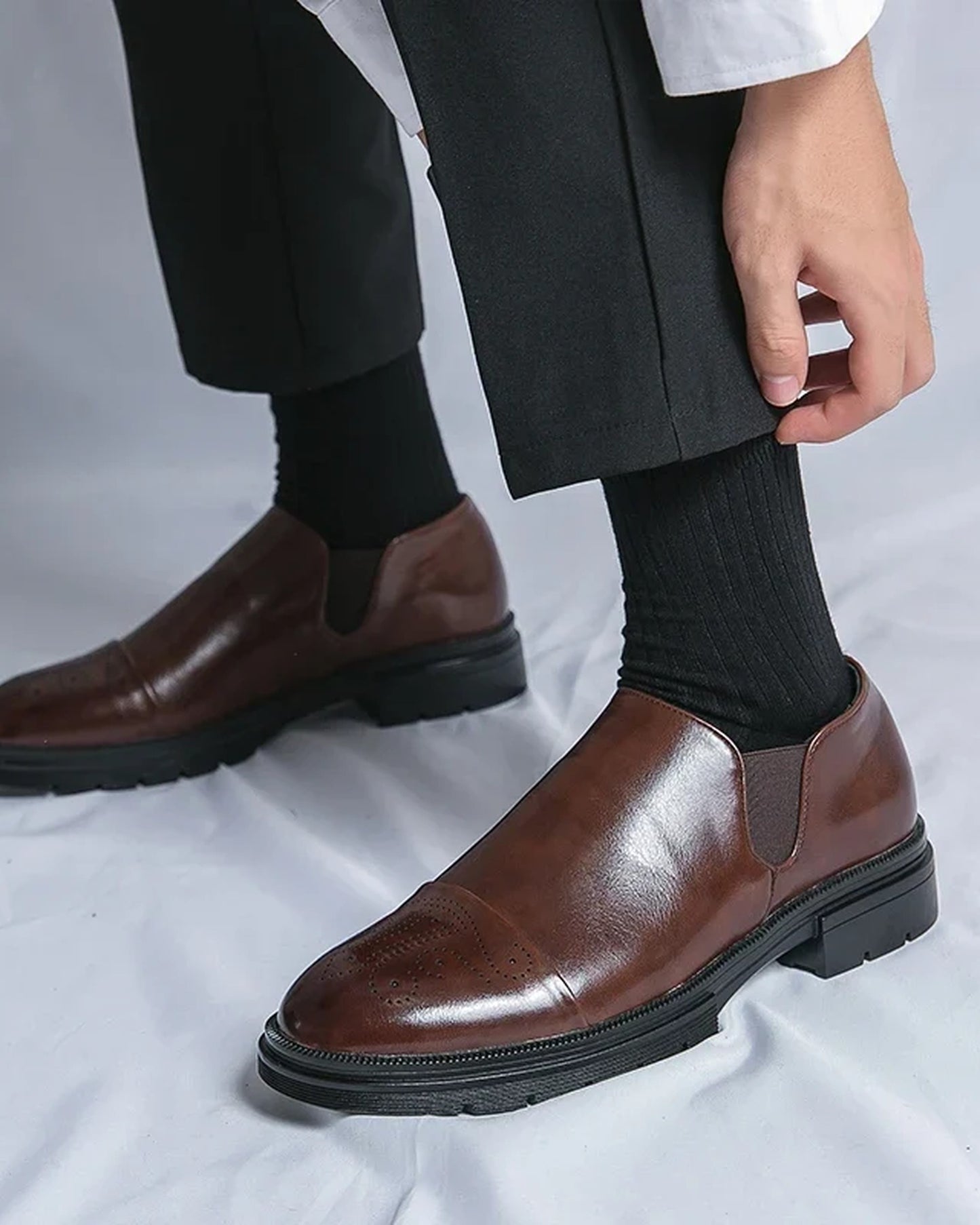 Manlio Heren Schoenen | Brogue Details | Stevige Zoolstructuur