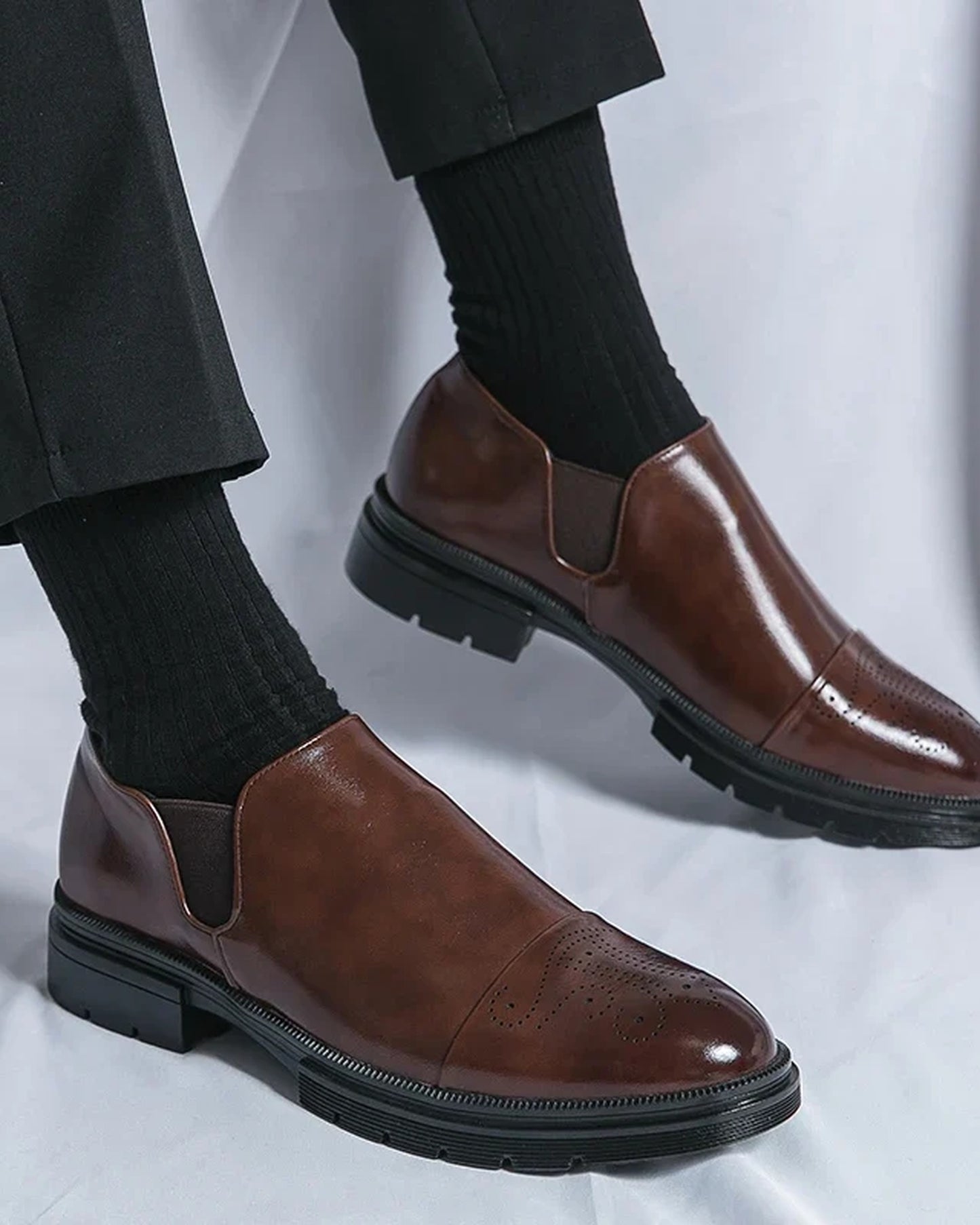 Manlio Heren Schoenen | Brogue Details | Stevige Zoolstructuur
