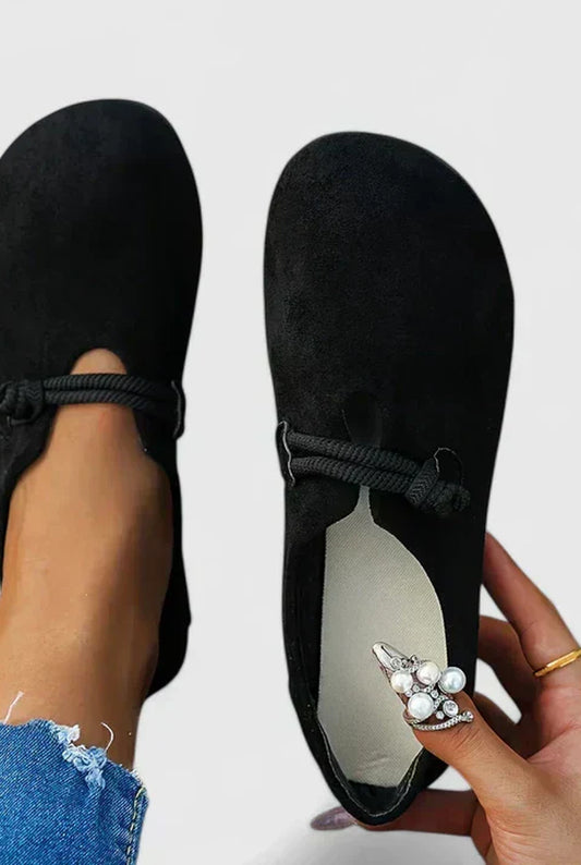 Bertille Dames Orthopedische Loafers | Ronde Neus | Touwdetail met Knoop