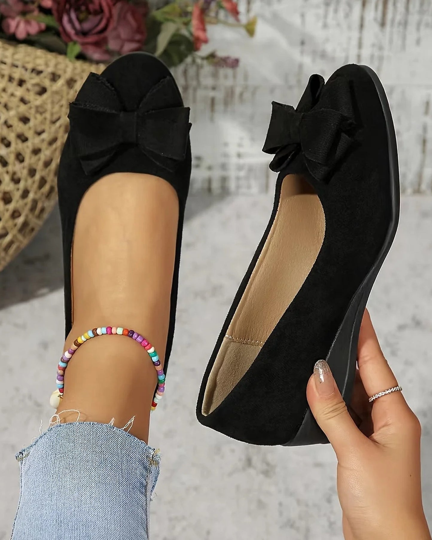 Anna Women's Shoes | Bow-detail | Closed Toe