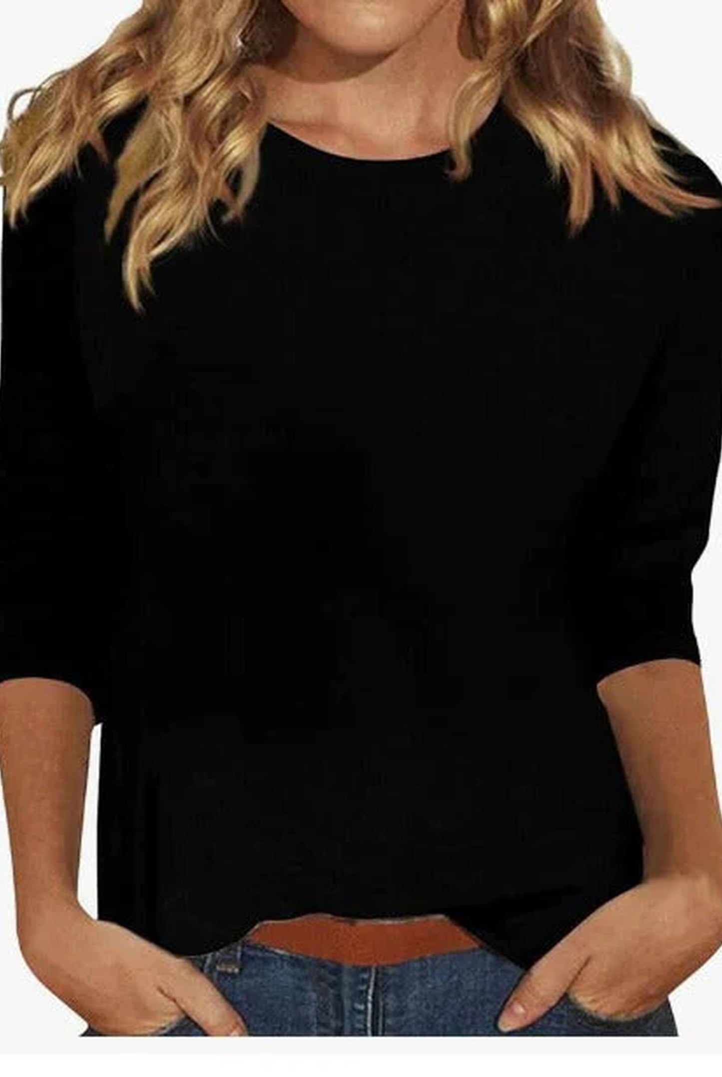 Blandeline Dames Top | Halflange Mouwen | Aansluitende Pasvorm