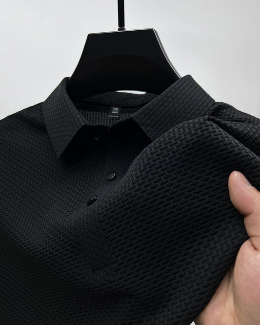 Innocenzo Heren Polo Shirt | Gestructureerde Weving | Klassieke Kraag