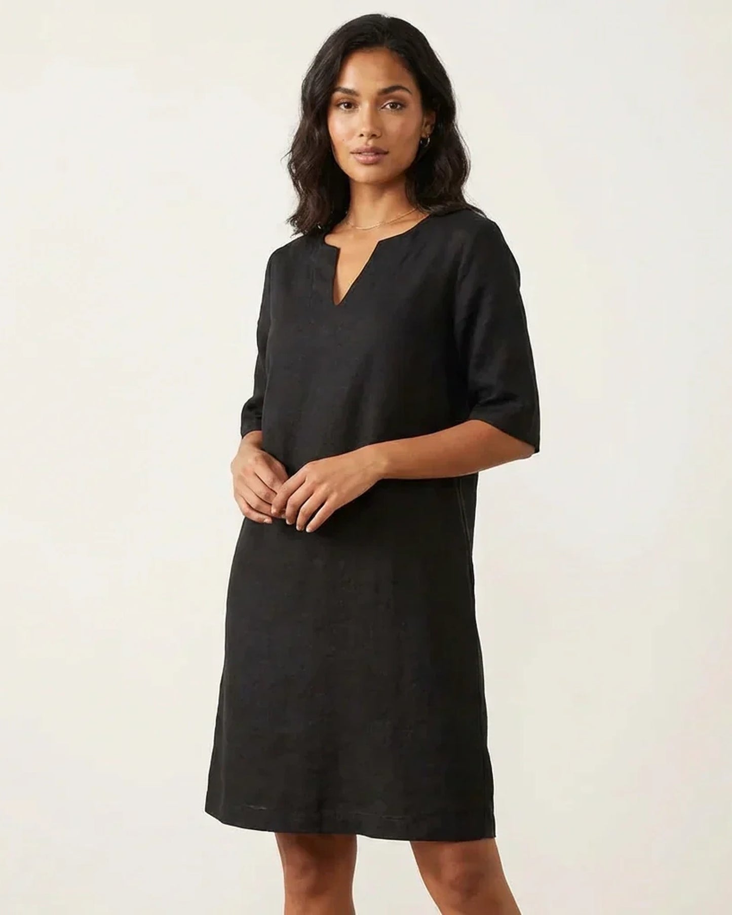 Amour Dames Midi Jurk | V-Hals | Gelaagde Franje