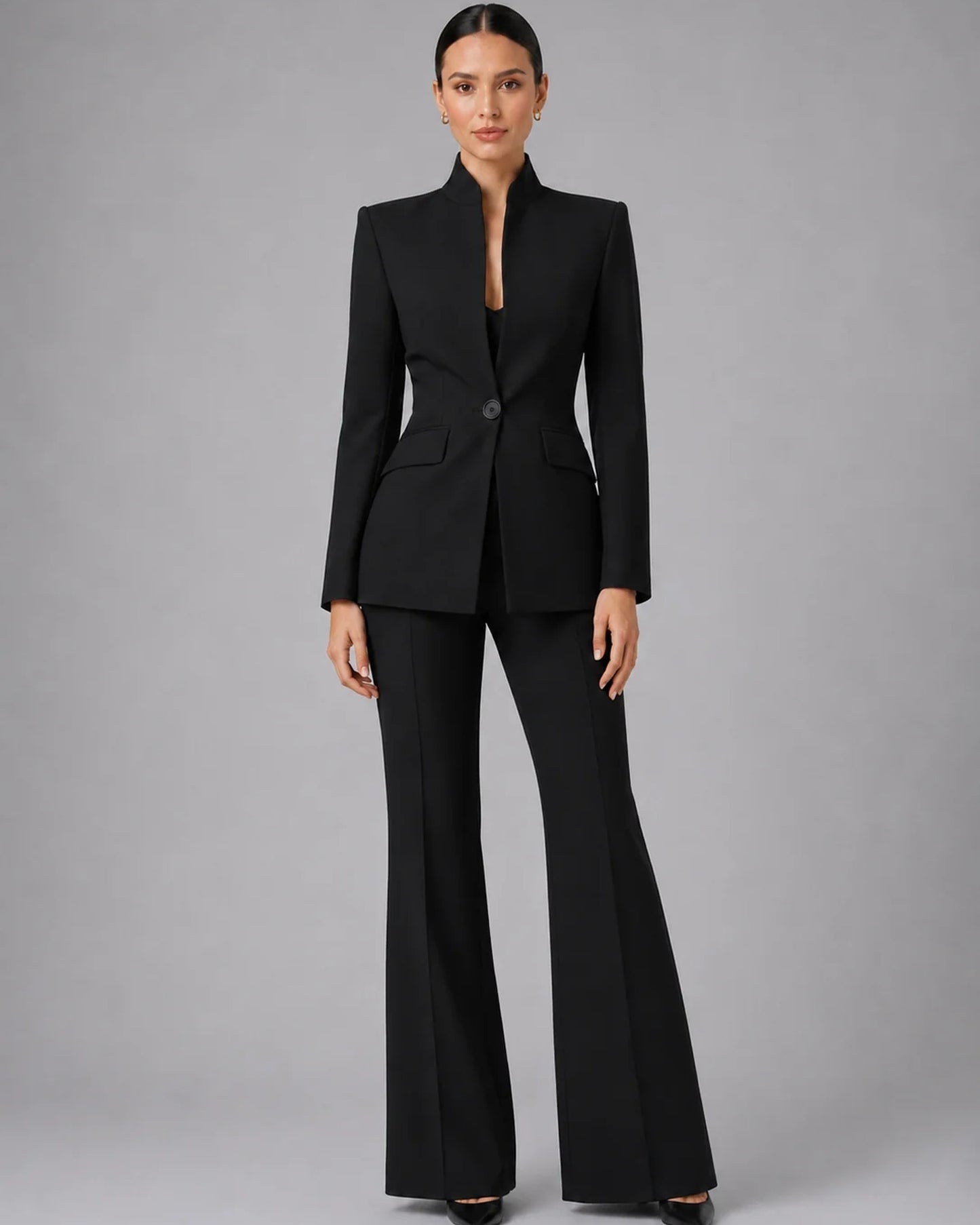Azzurra Women's Co-Ord Set | Longline Blazer | Wide Pants
