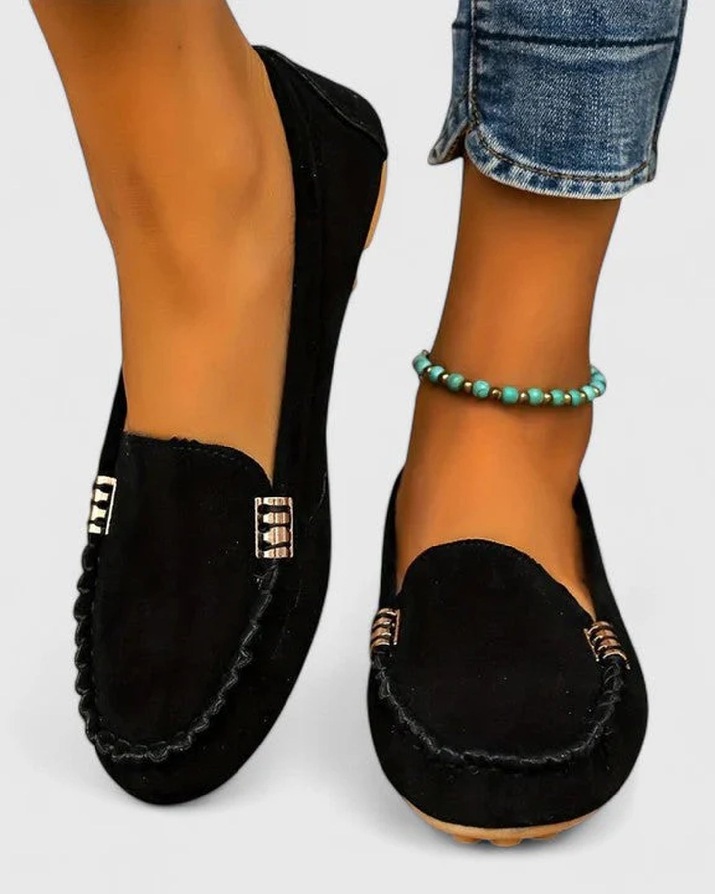 Émilienne dames loafers | Dekoreret metaldetalje