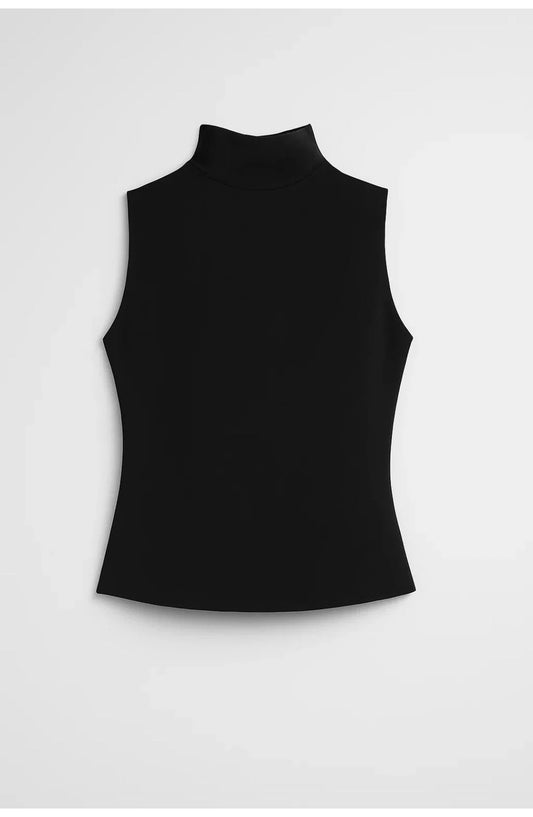 Vivienne Dames Top | Hoge Col | Aansluitende Pasvorm