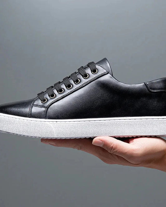 Modesto Heren Sneakers | Dikke Geribbelde Zool | Contrasterende Vetersluiting