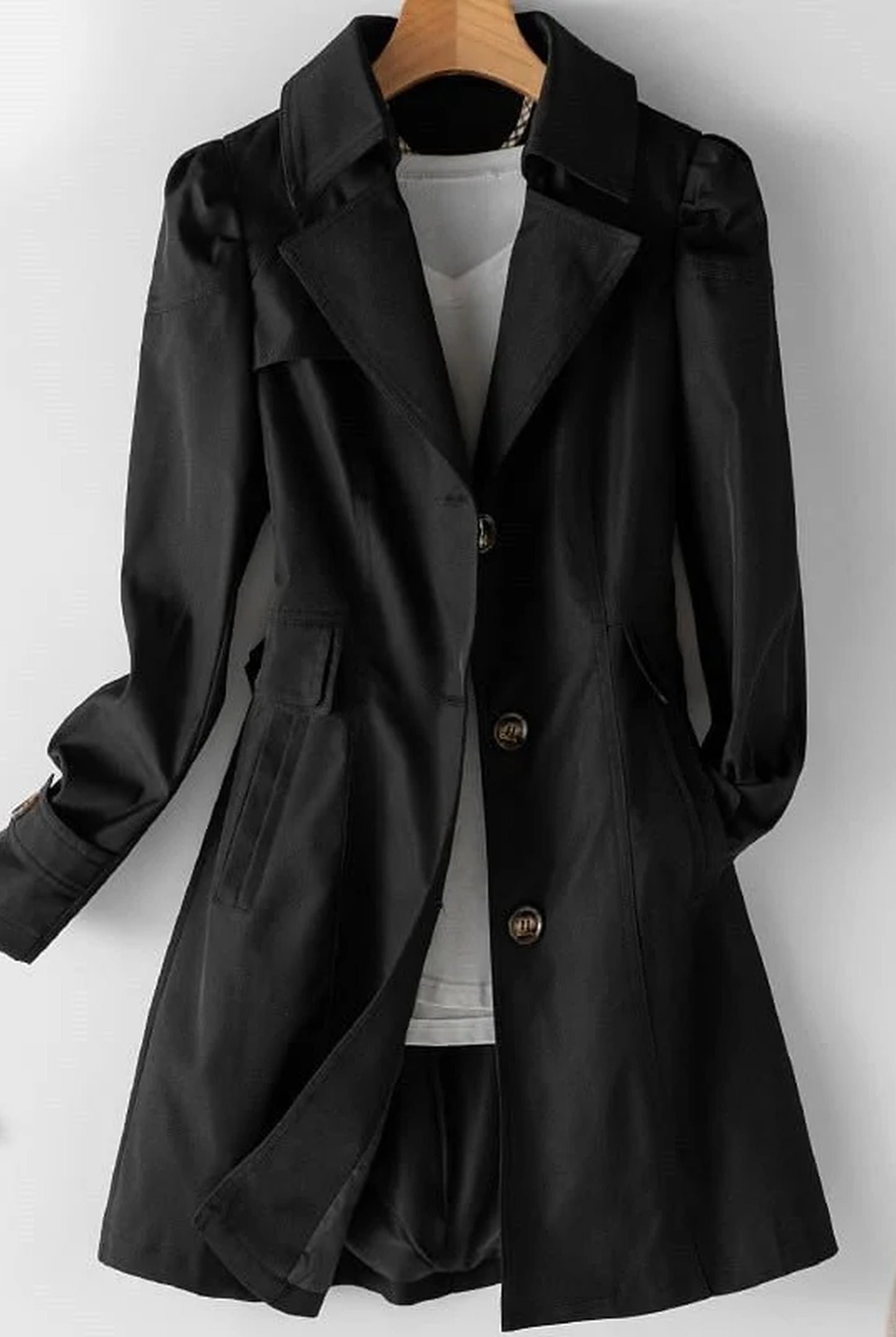 Dalia Dames Jas | Overhemdkraag | Lange Mouwen