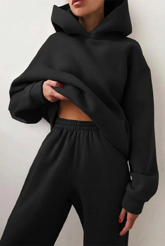 Agostina Women's Co-Ord Set | Oversized Hoodie | Wide Trousers