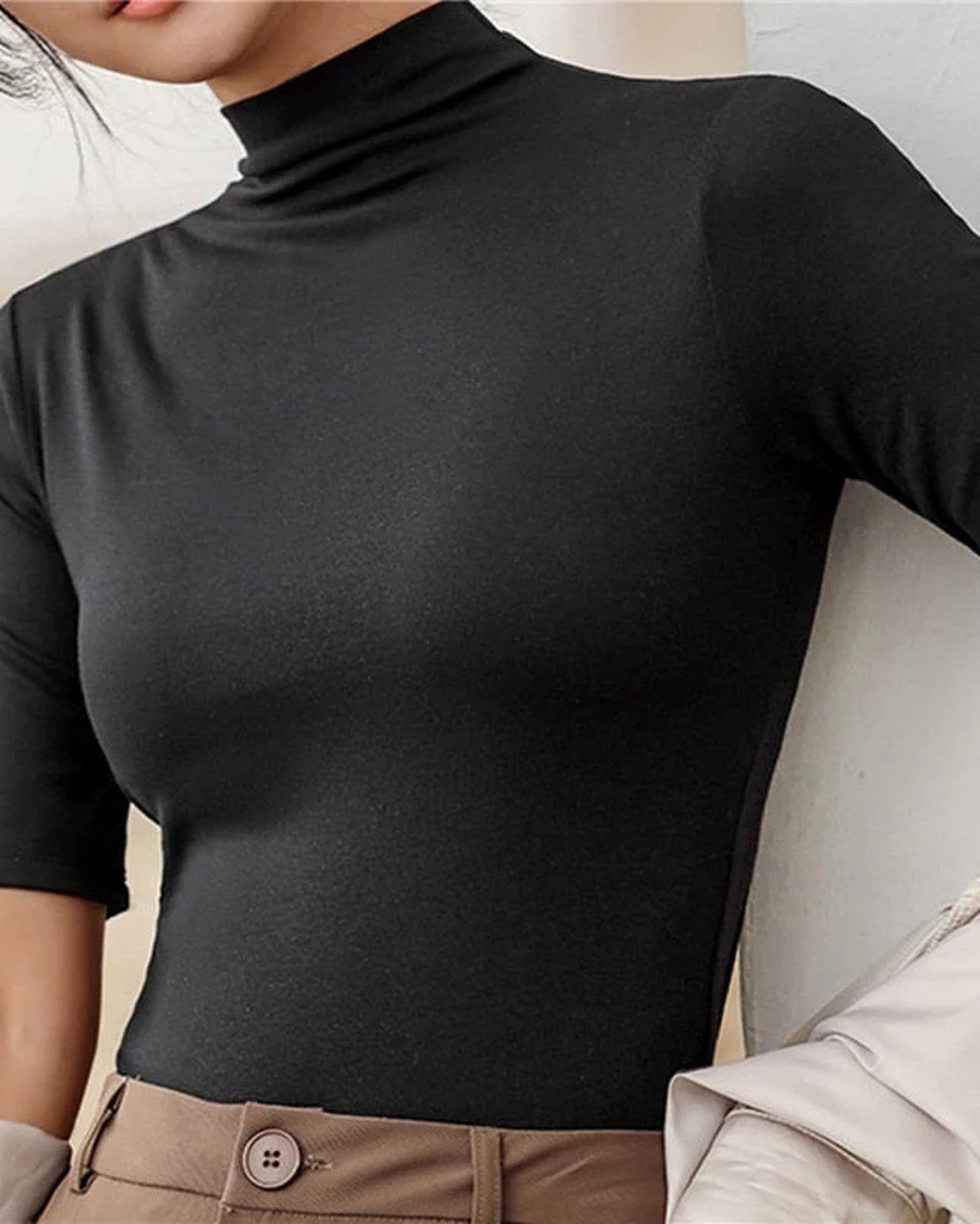 Assomption Ladies Top | Collar | Half-length Sleeves