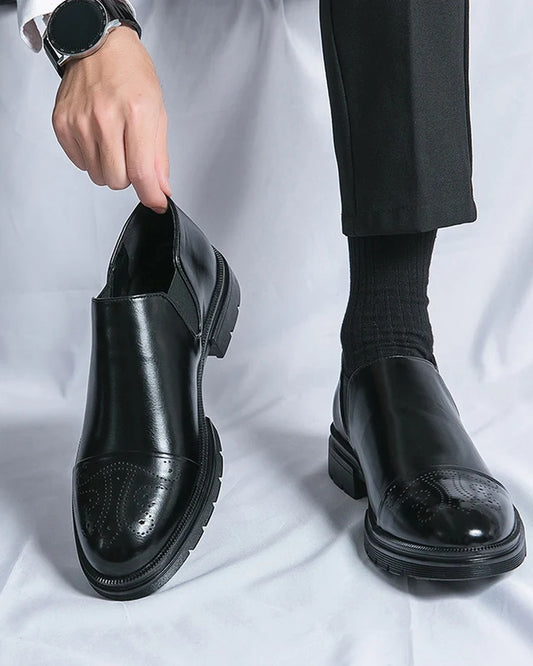 Manlio Heren Schoenen | Brogue Details | Stevige Zoolstructuur