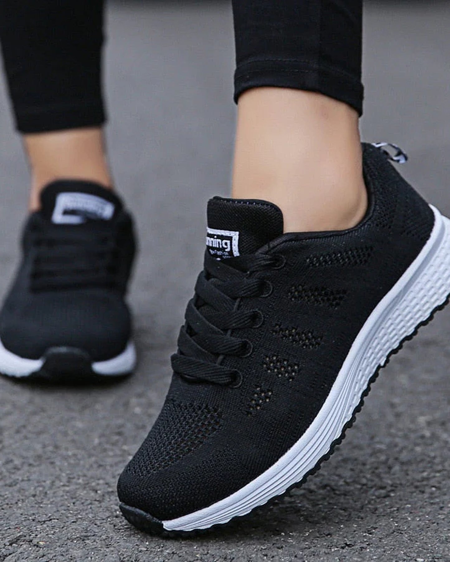 Aloïse-Andréa Dames Sneakers | Ademende Gaasweving | Lichte Zool