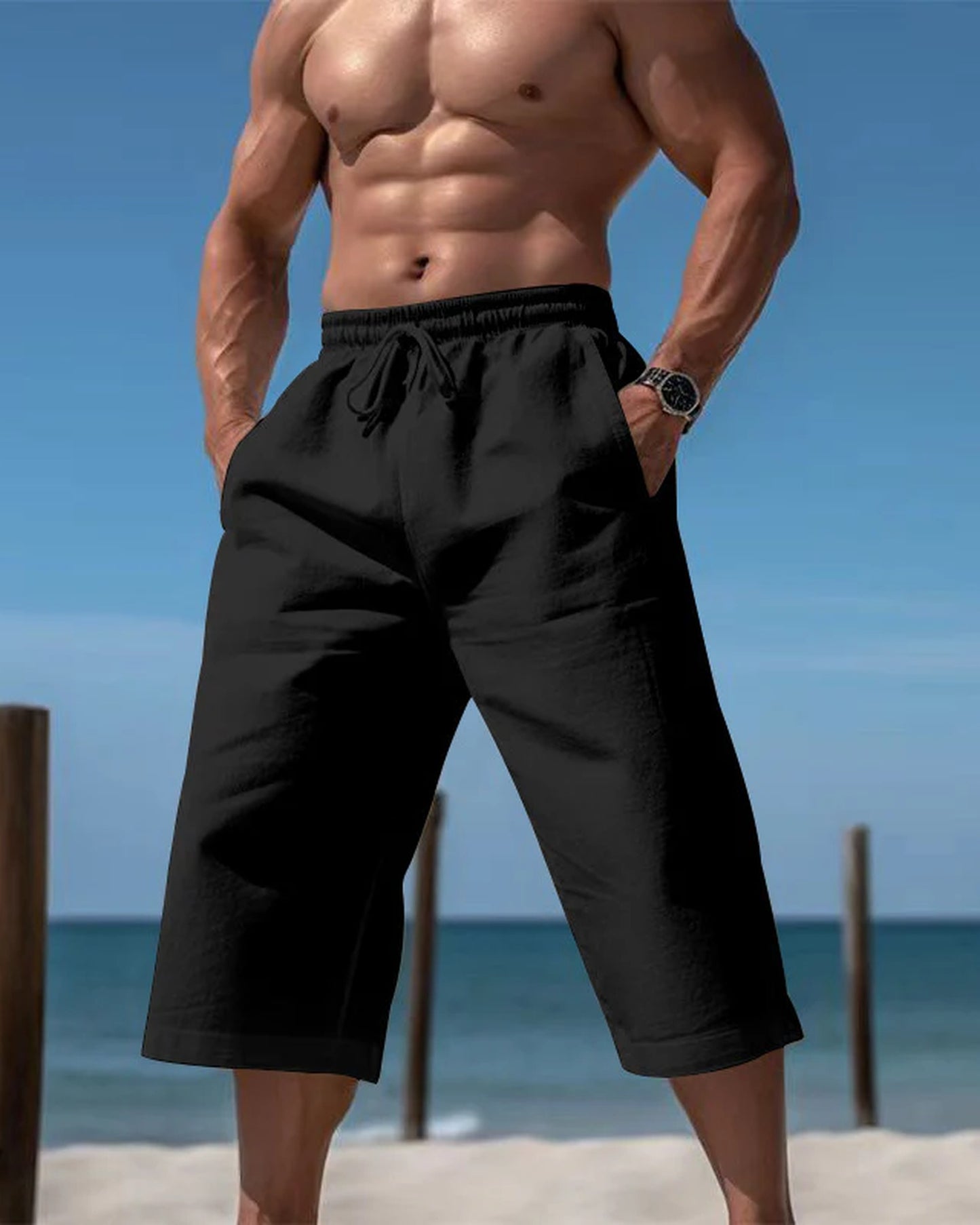 Gianluca Heren Short | Elastische Taille | Kaprebroek Lengte
