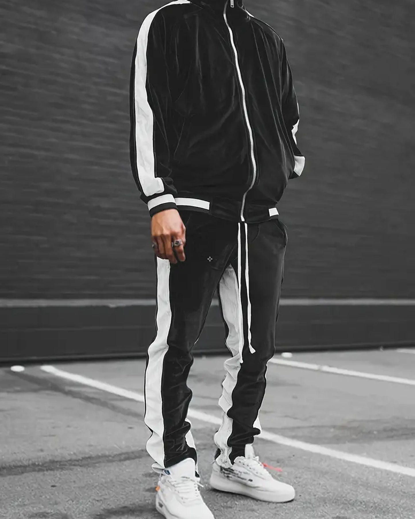 Giorgio Heren Sportset | Gestreept Vest | Slim Broek
