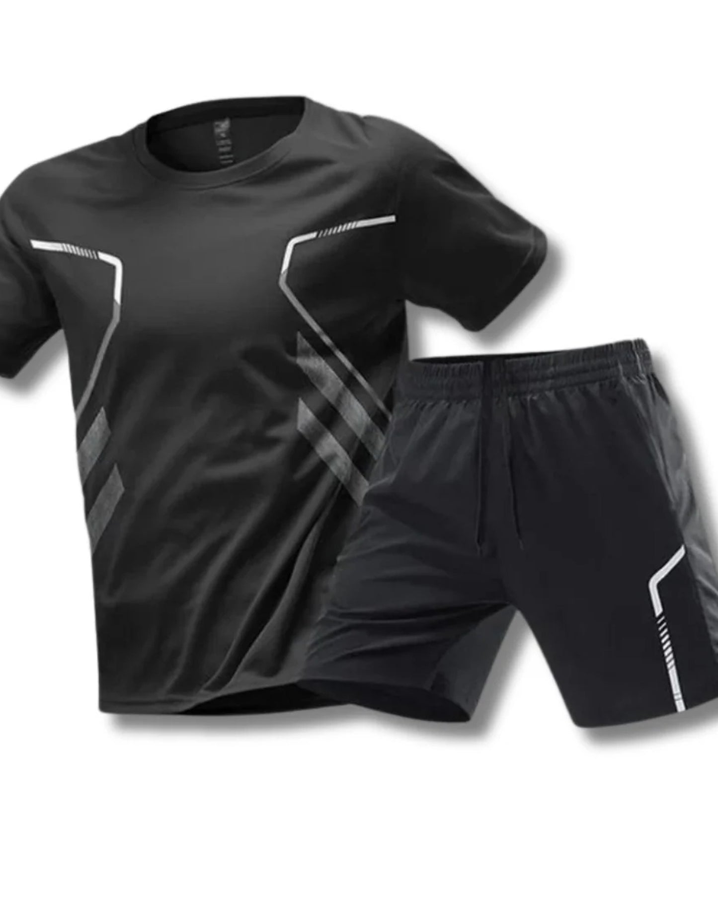 Emanuele Heren Sportset | Korte Mouwen | Reflecterende Accenten