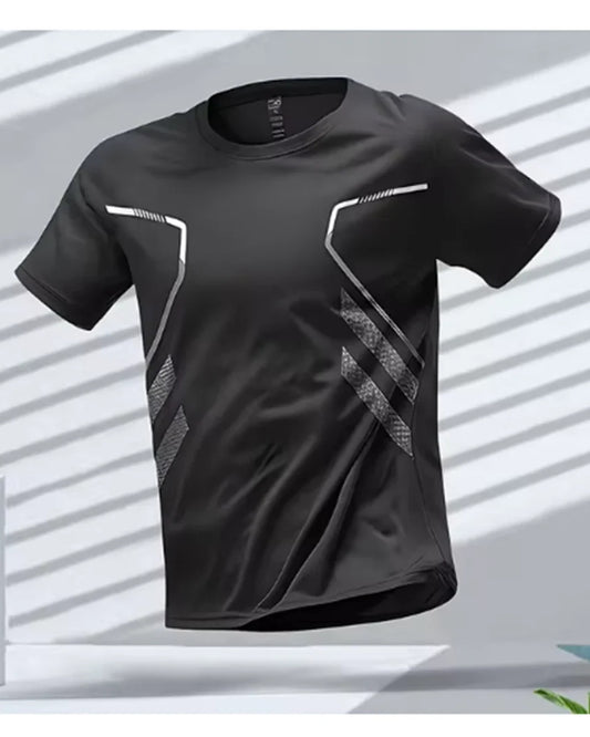 Domenico Heren T-Shirt | Korte Mouwen | Contrasterende Paspeling