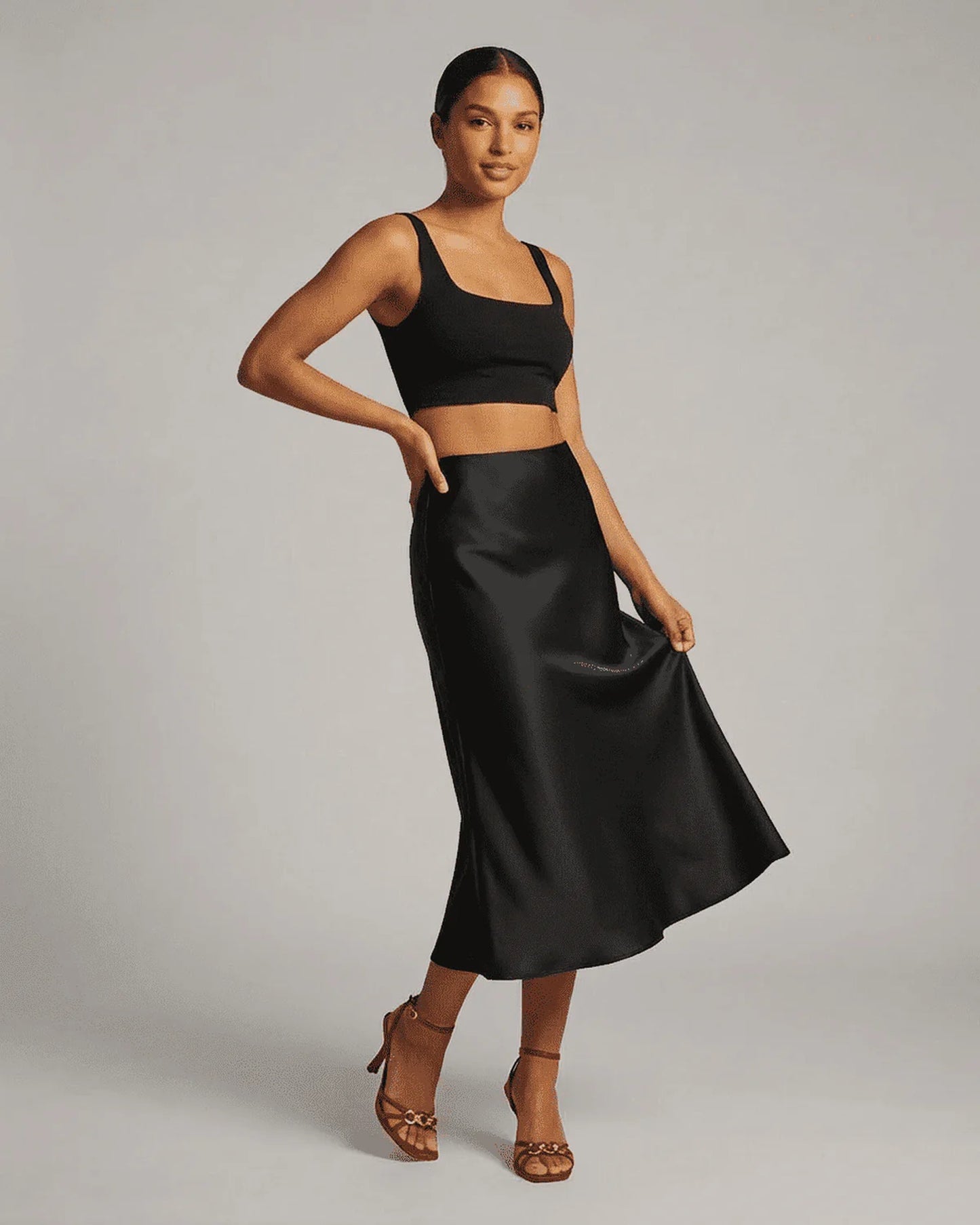 Soizic Dames Midi Rok | Midi Lengte | Uitlopende Zoom