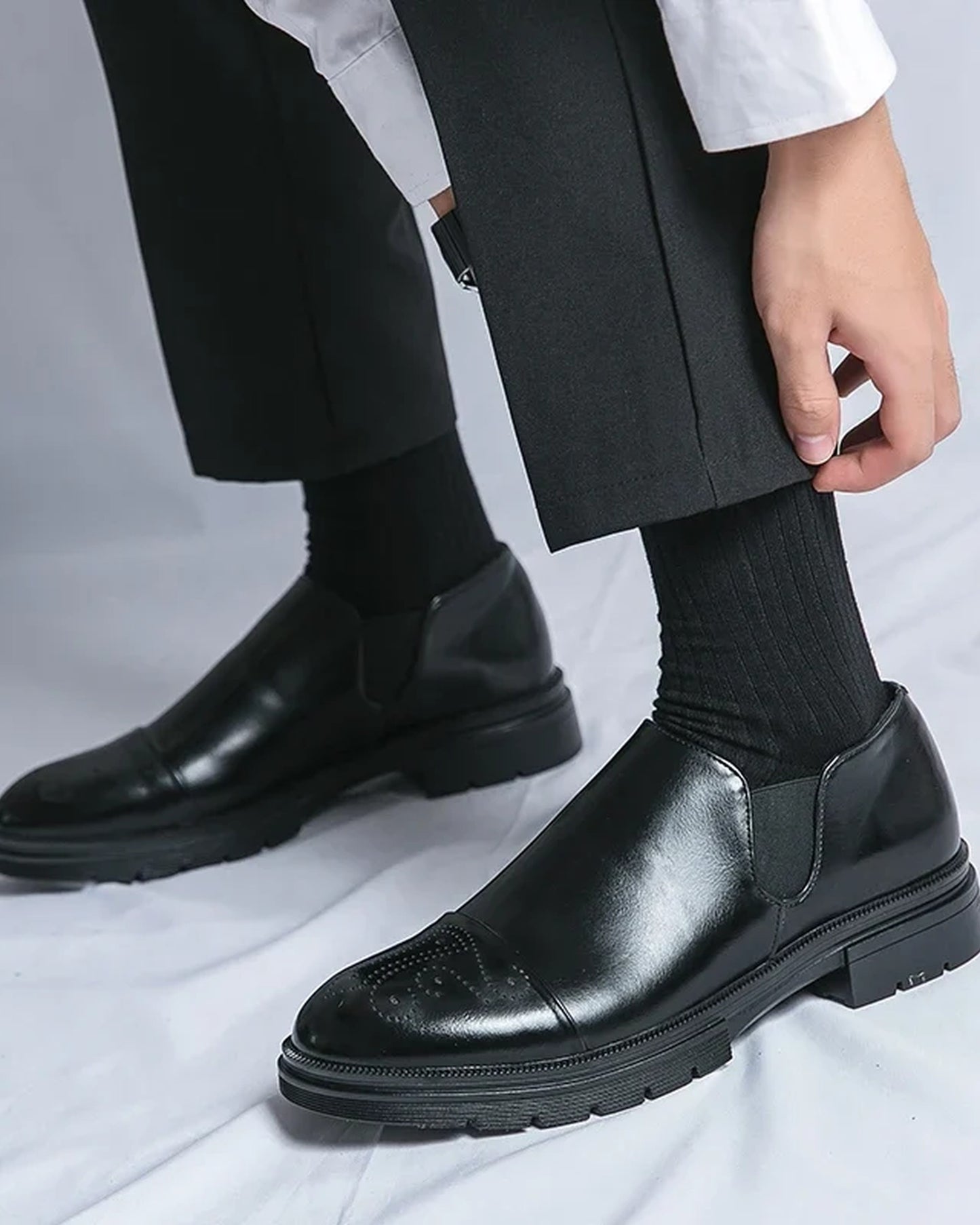 Manlio Heren Schoenen | Brogue Details | Stevige Zoolstructuur