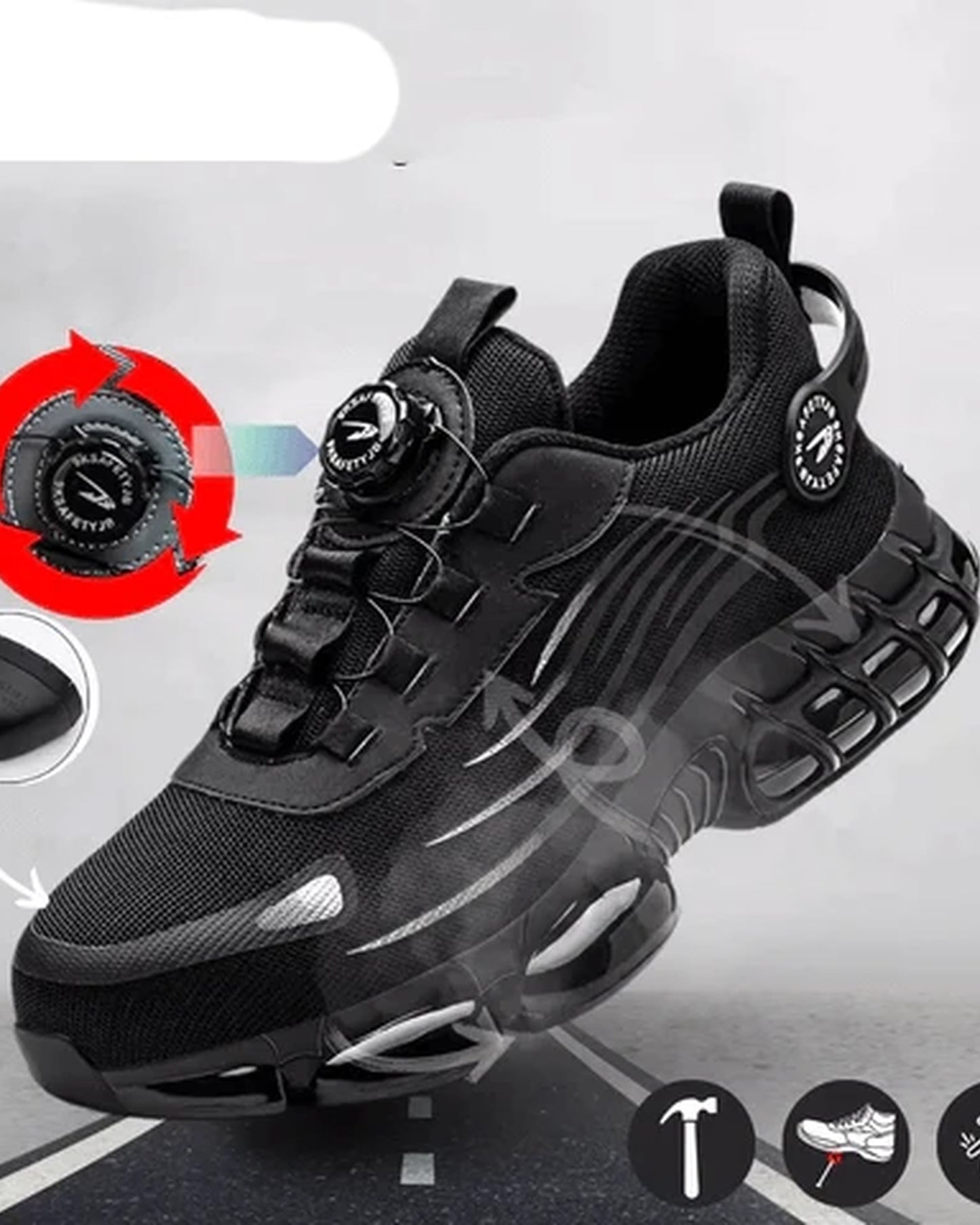Ruggero Heren Schoenen | Draaiknop Sluiting | Uitgebeelde Zoolstructuur