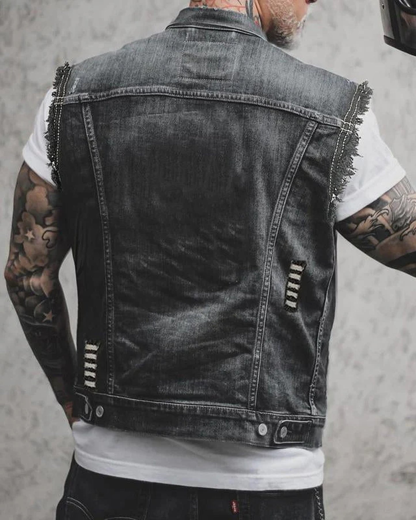 Angelo Heren Bodywarmer | Krátký Rukávy | Zlaté Knoflíky