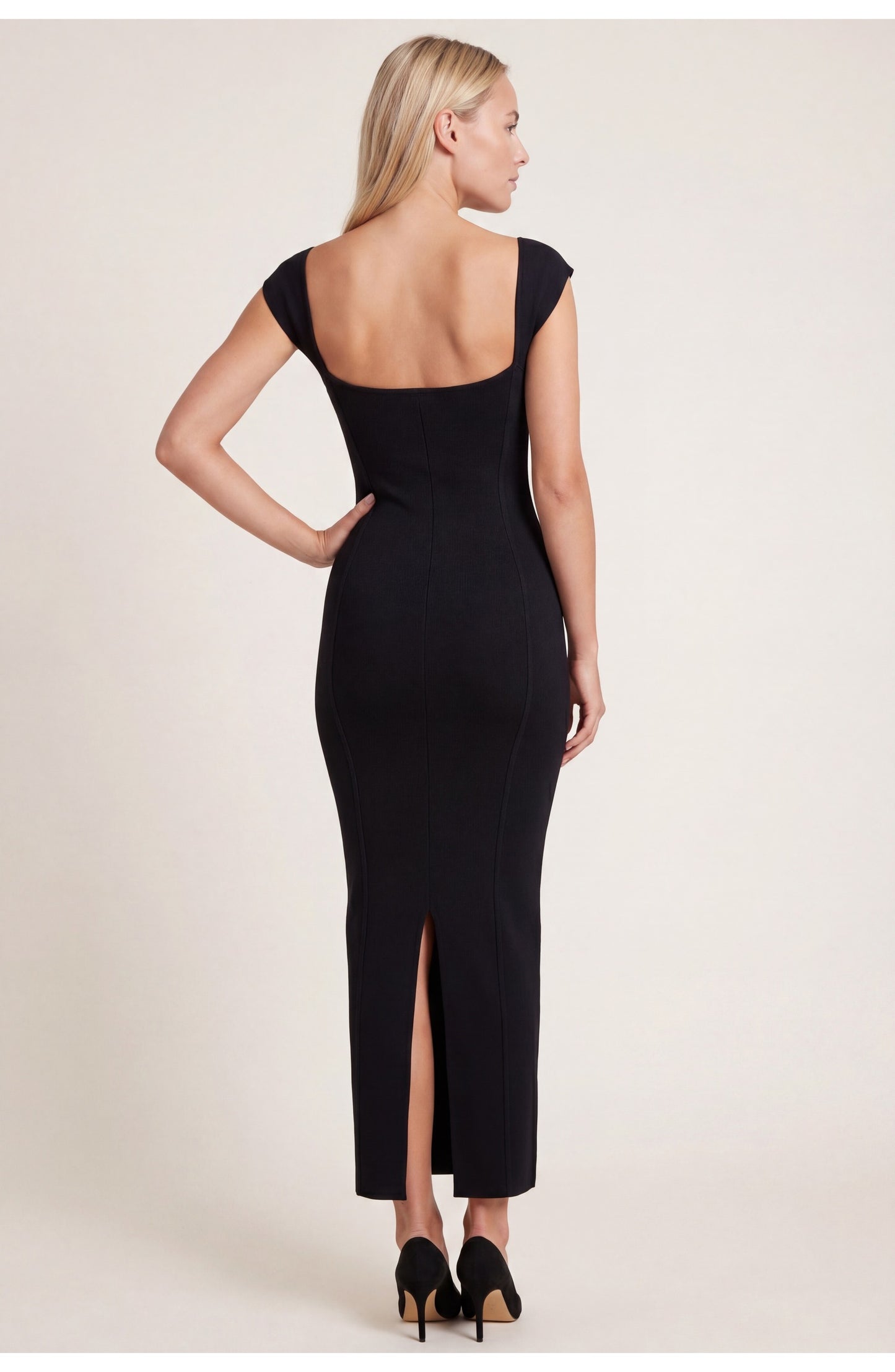 Women's Midi Dress | Split | Tight Bodycon Fit