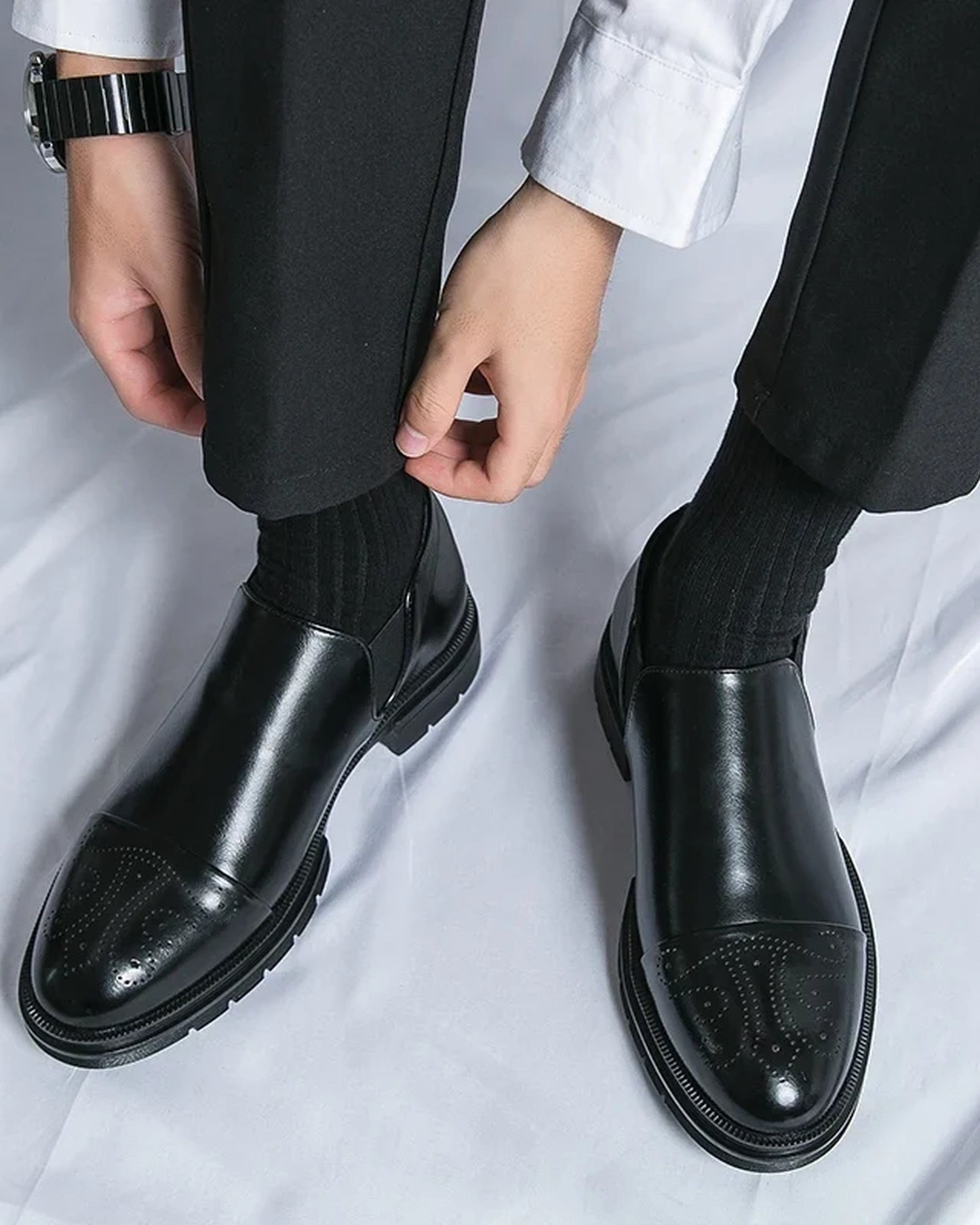 Manlio Heren Schoenen | Brogue Details | Stevige Zoolstructuur