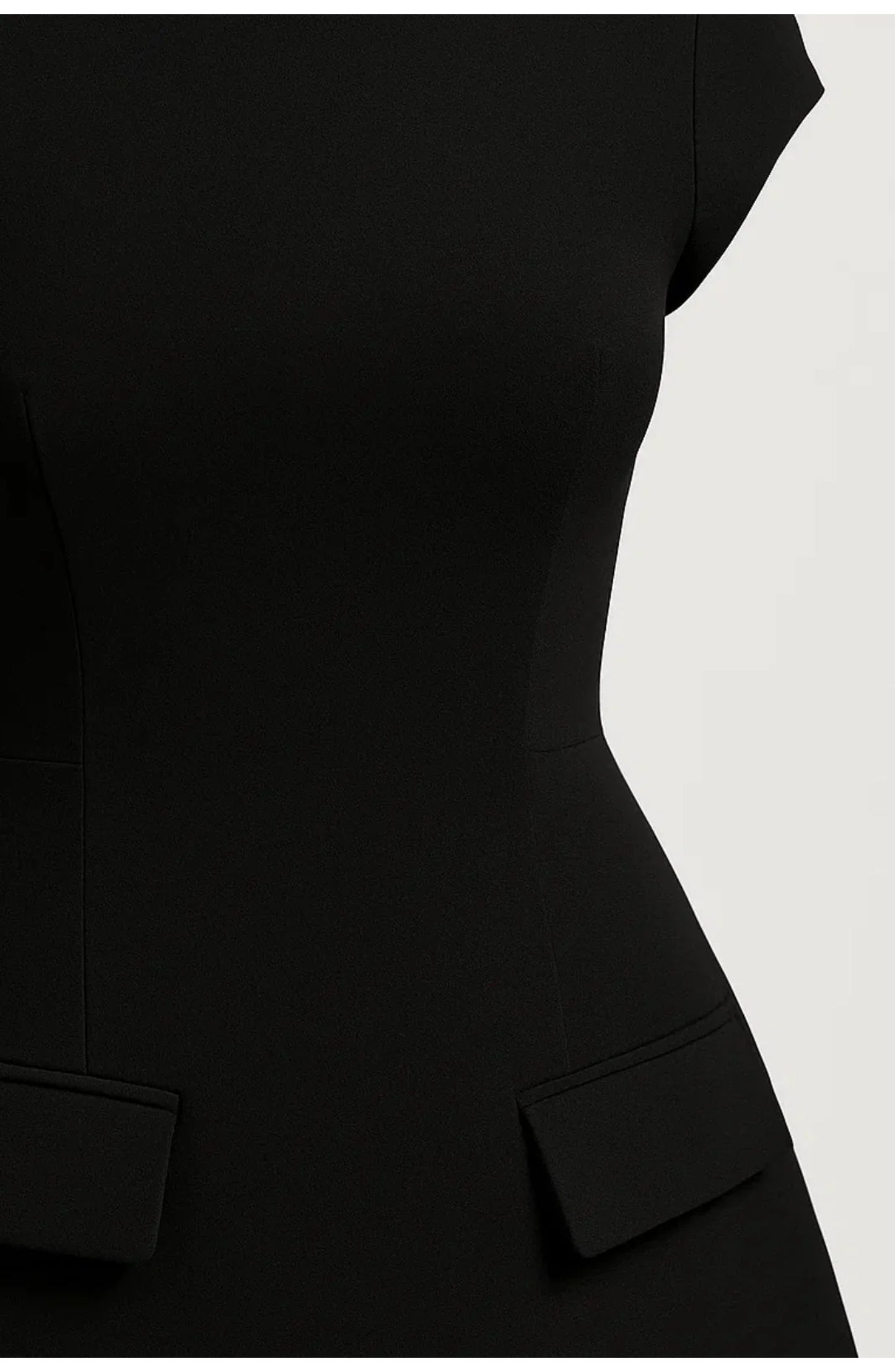 Juliette Women's Mini Dress | High Collar | Decorative Pockets